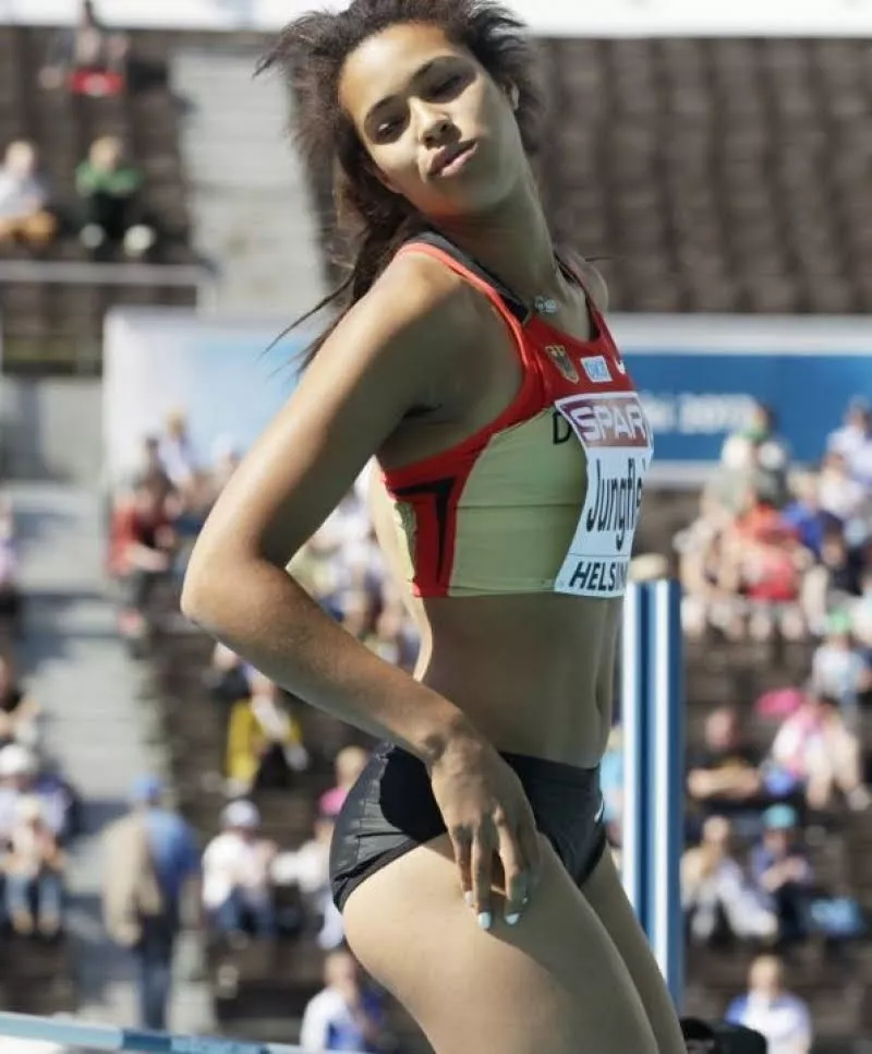 German High Jumper Marie-Laurence Jungfliesch posted by 7superb