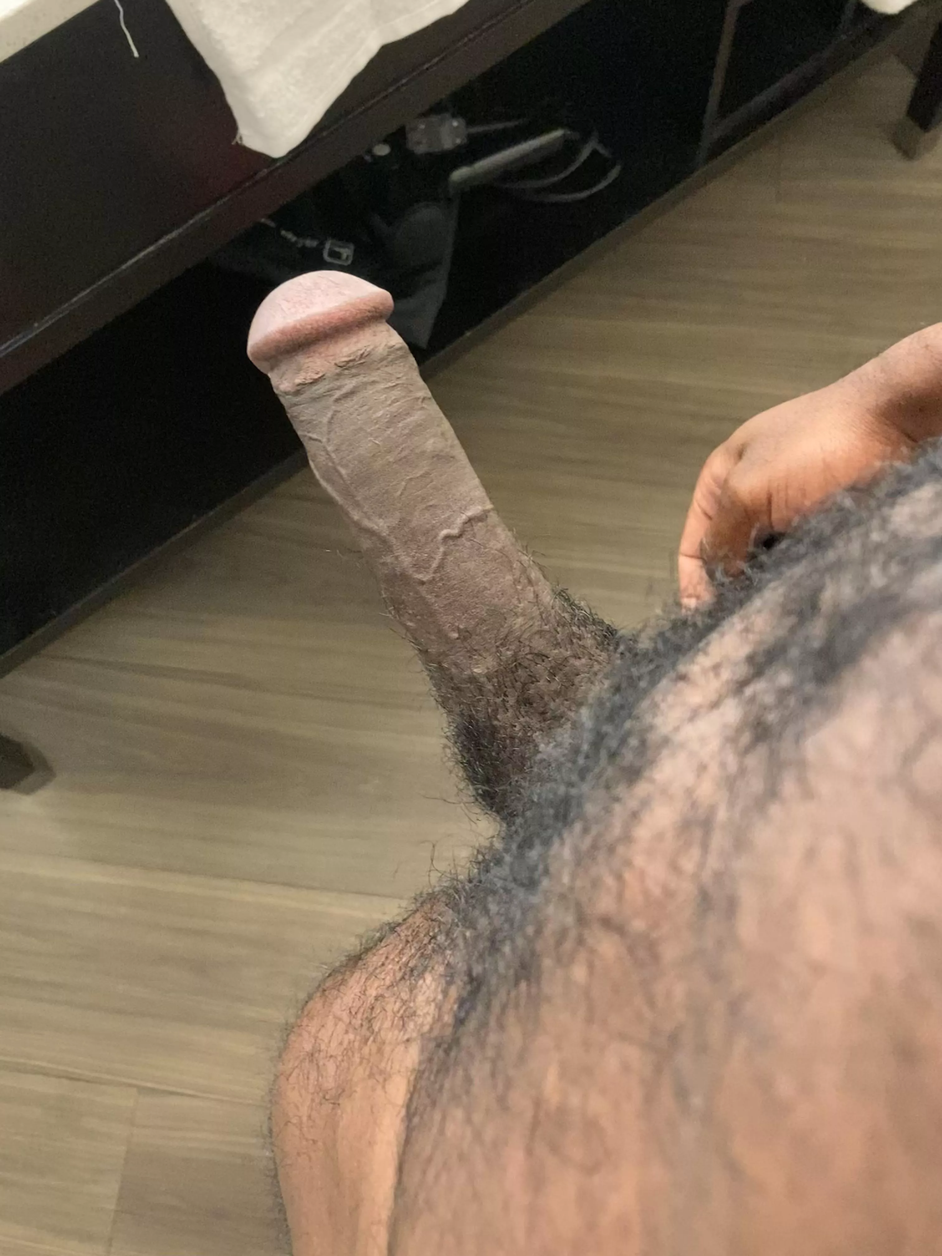 Get on your knees for this big black cock posted by Yoowusgud