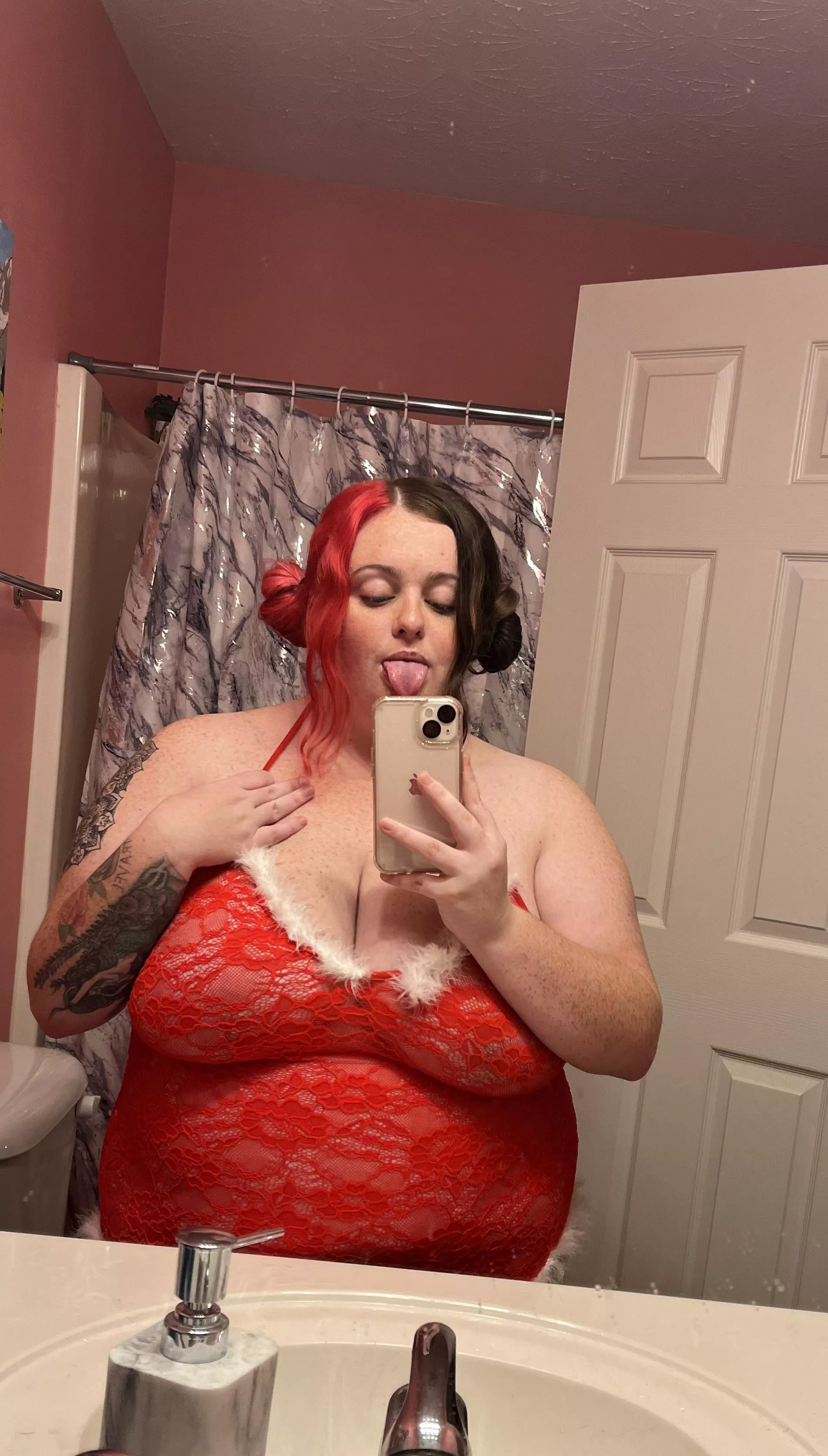 getting into the christmas spirit ðŸ˜ posted by bbwcherrybomb