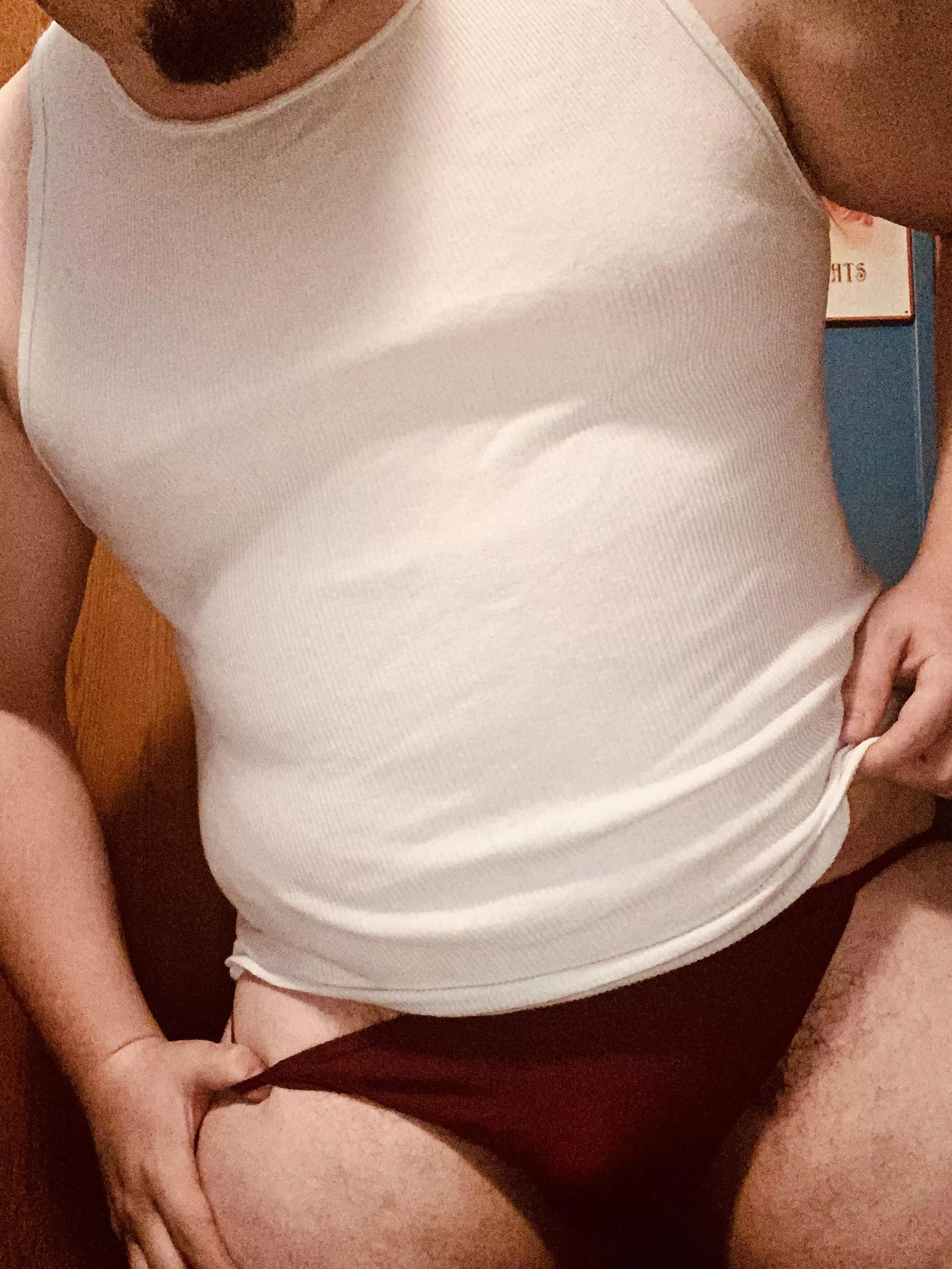 Getting ready for work 🍆 posted by Bumble_93