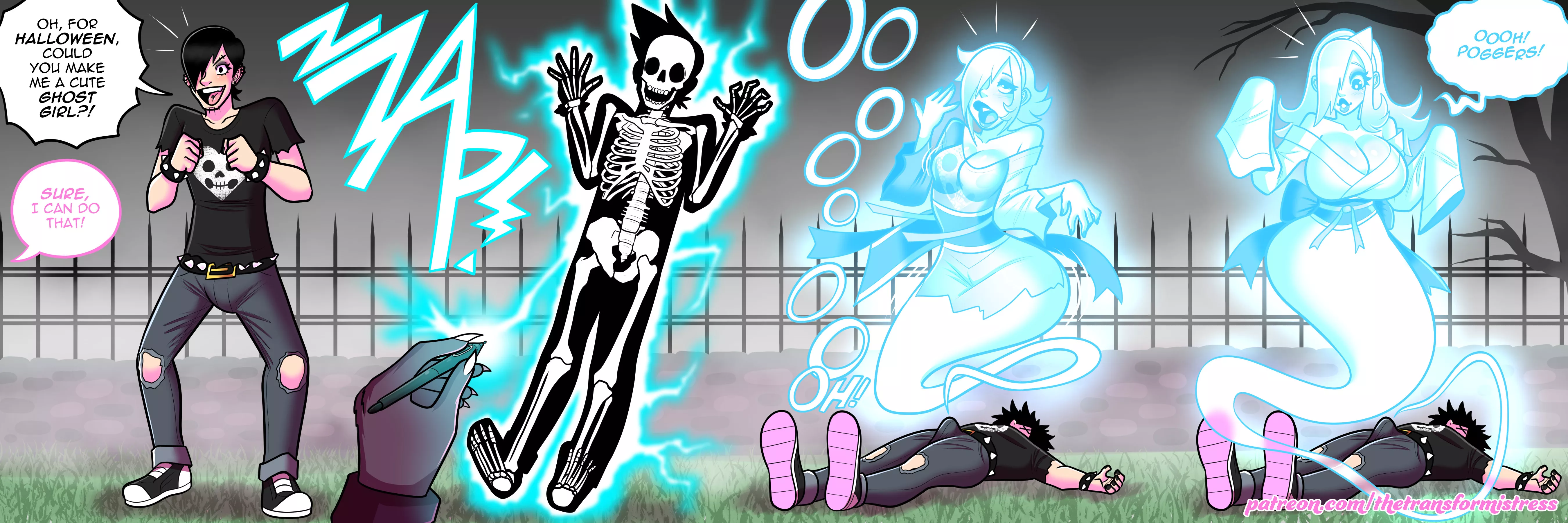 G-G-G-Ghost Girl by TheTransformistress (MTF/TG, Spooky) posted by not4myprimary