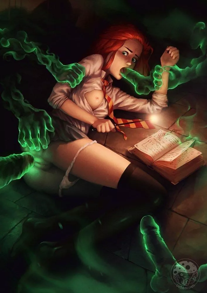 Ginny trying out some new spells. posted by VIRGIN-666