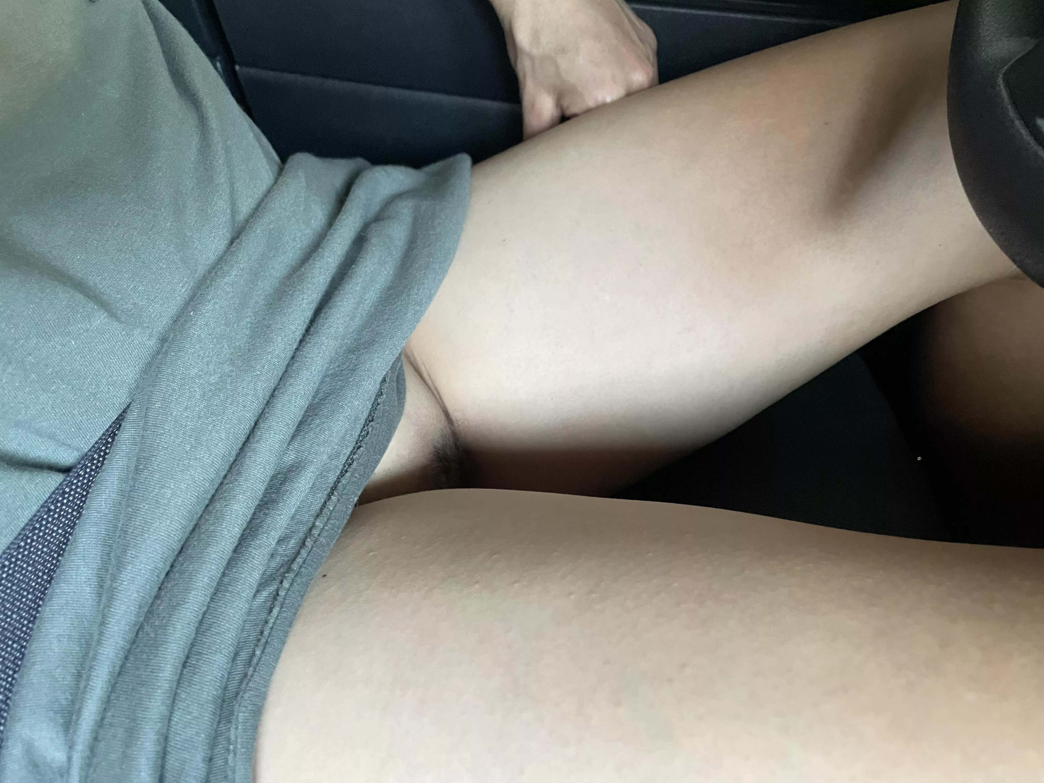 Giving him a little peak in the car. ;) posted by Weary-Truth-7469