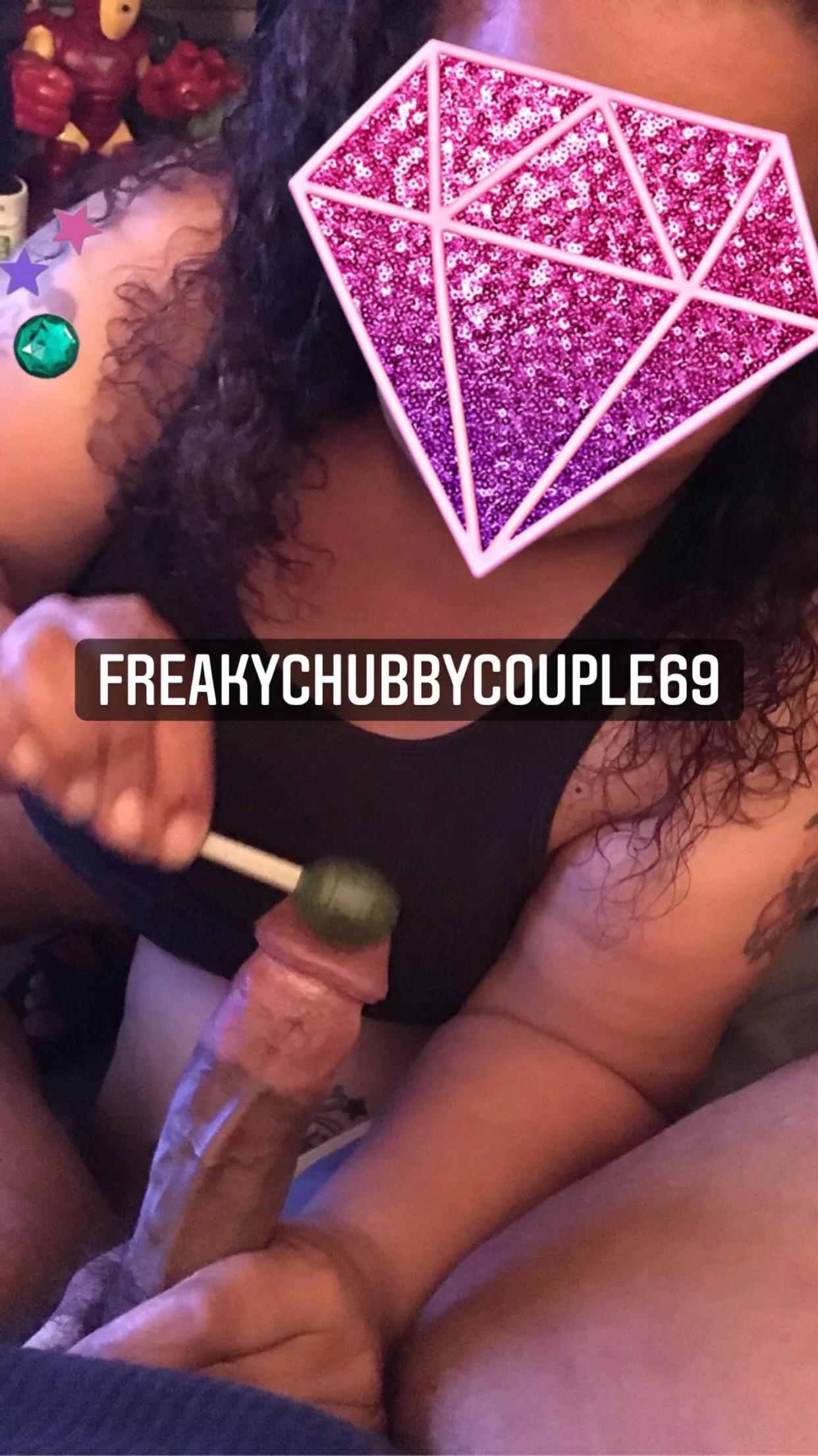 Giving Papi sweet kisses on panchitoâ€¼ï¸ðŸ­ðŸ†ðŸ¤¤ðŸ¤¤ posted by FreakyChubbyCouple69