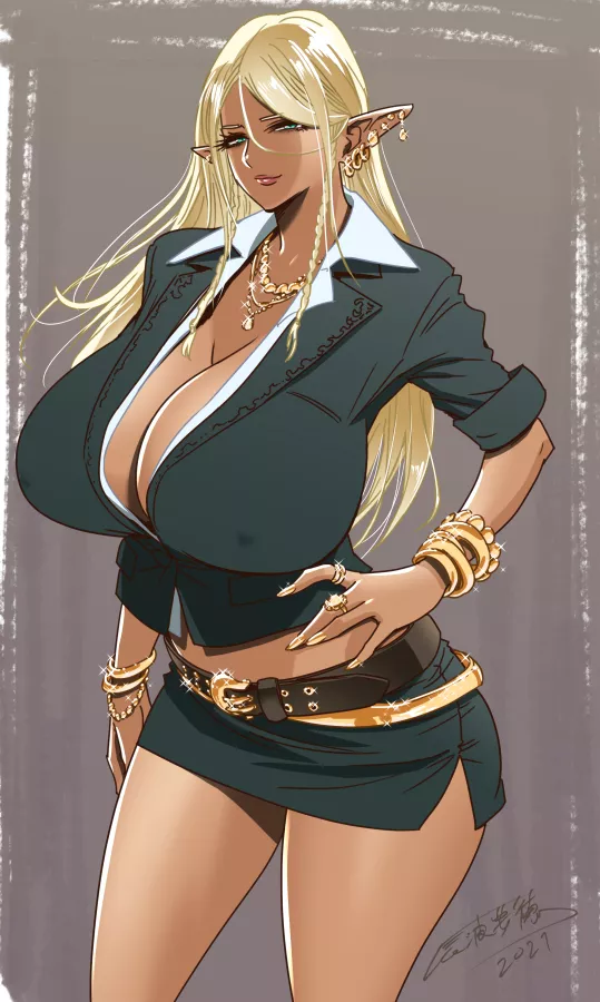 Glamorous Dark Elf (tatsunami) posted by BigMilfyGothFuta