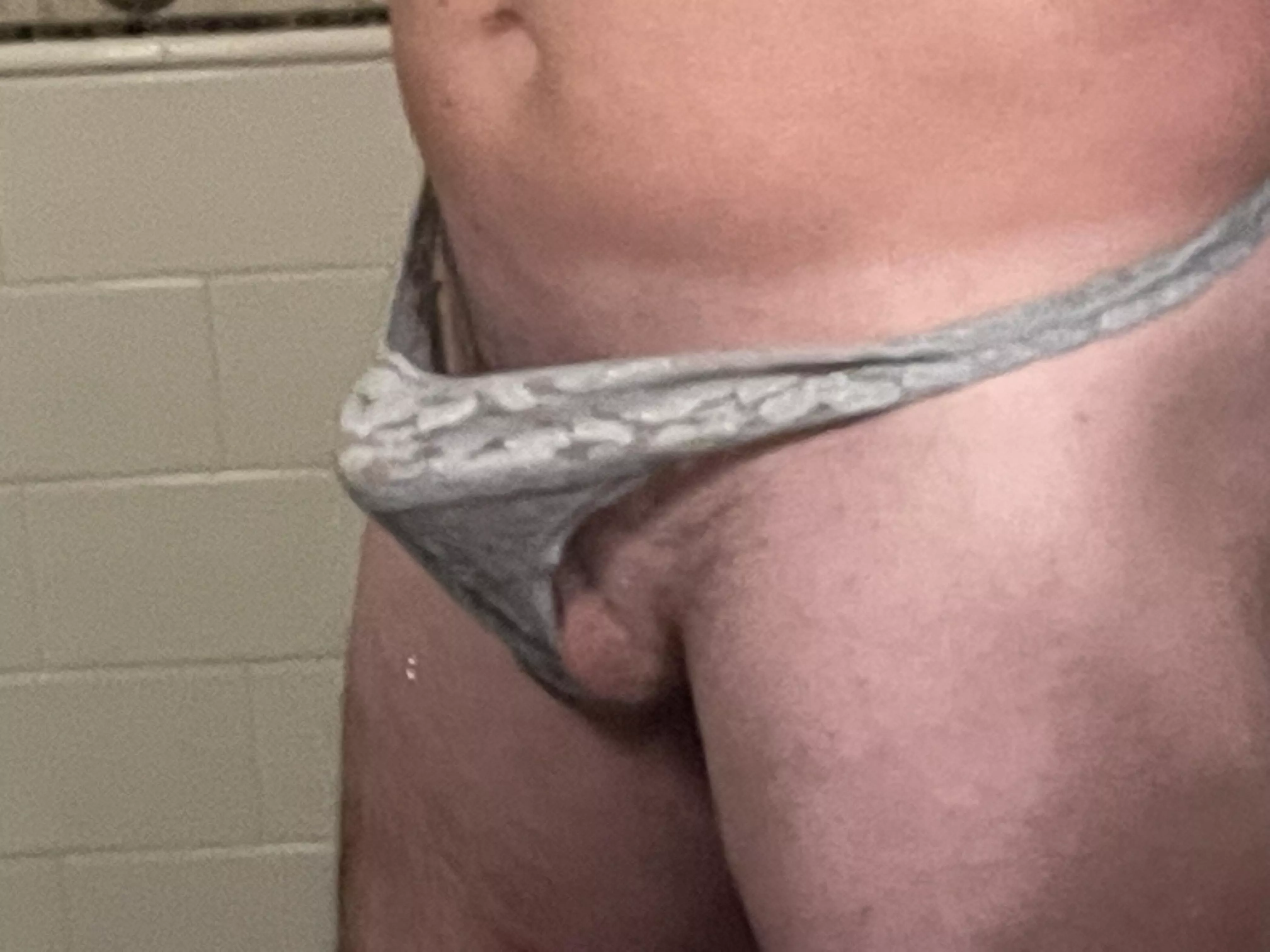 God I love the way my cock feels as it gets hard in her panties. Used pair that smells like her pussy makes it even hotter posted by curiousguy3758