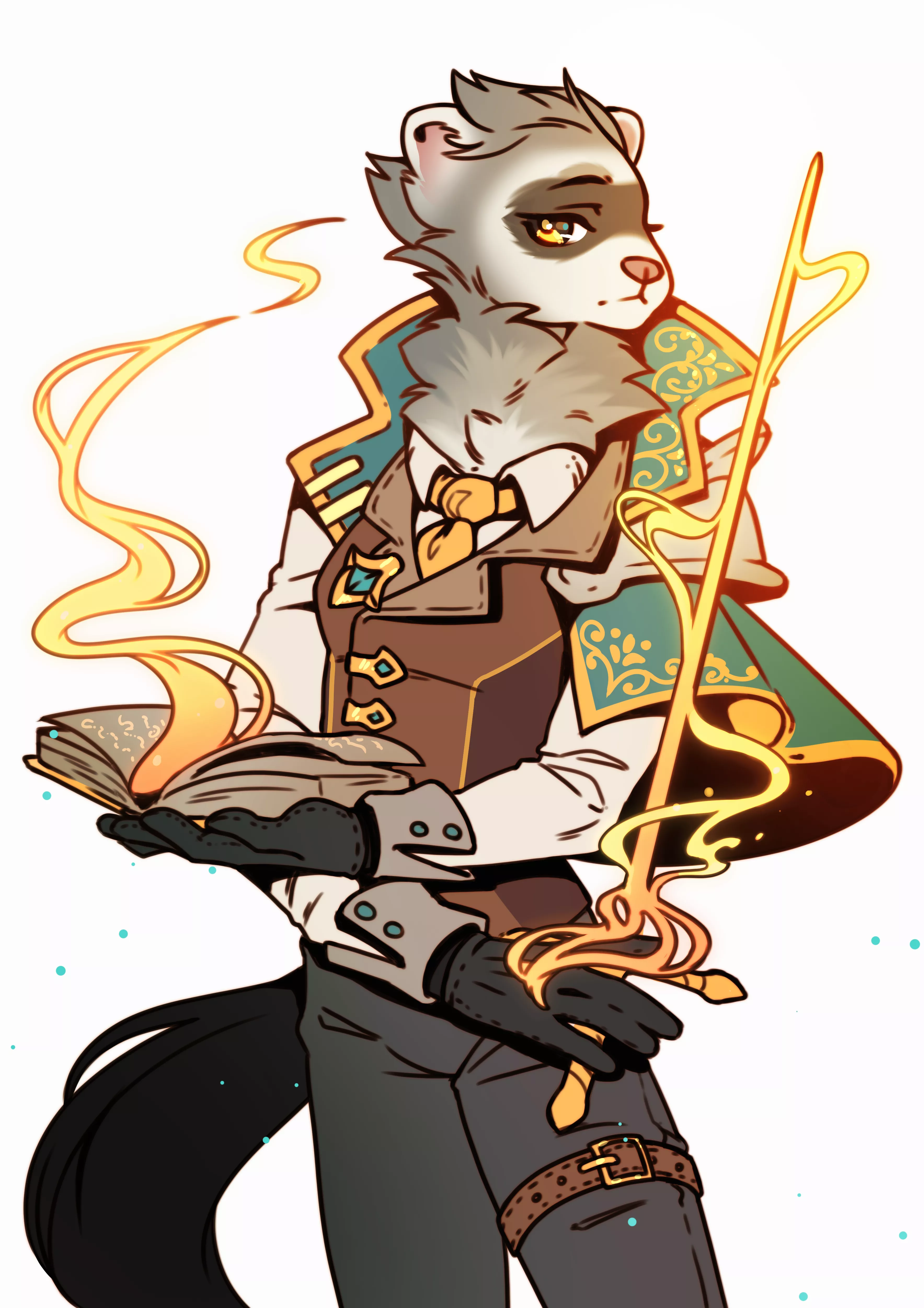 Golden Magic of the Court Mage (art by me) posted by CerberaManghas