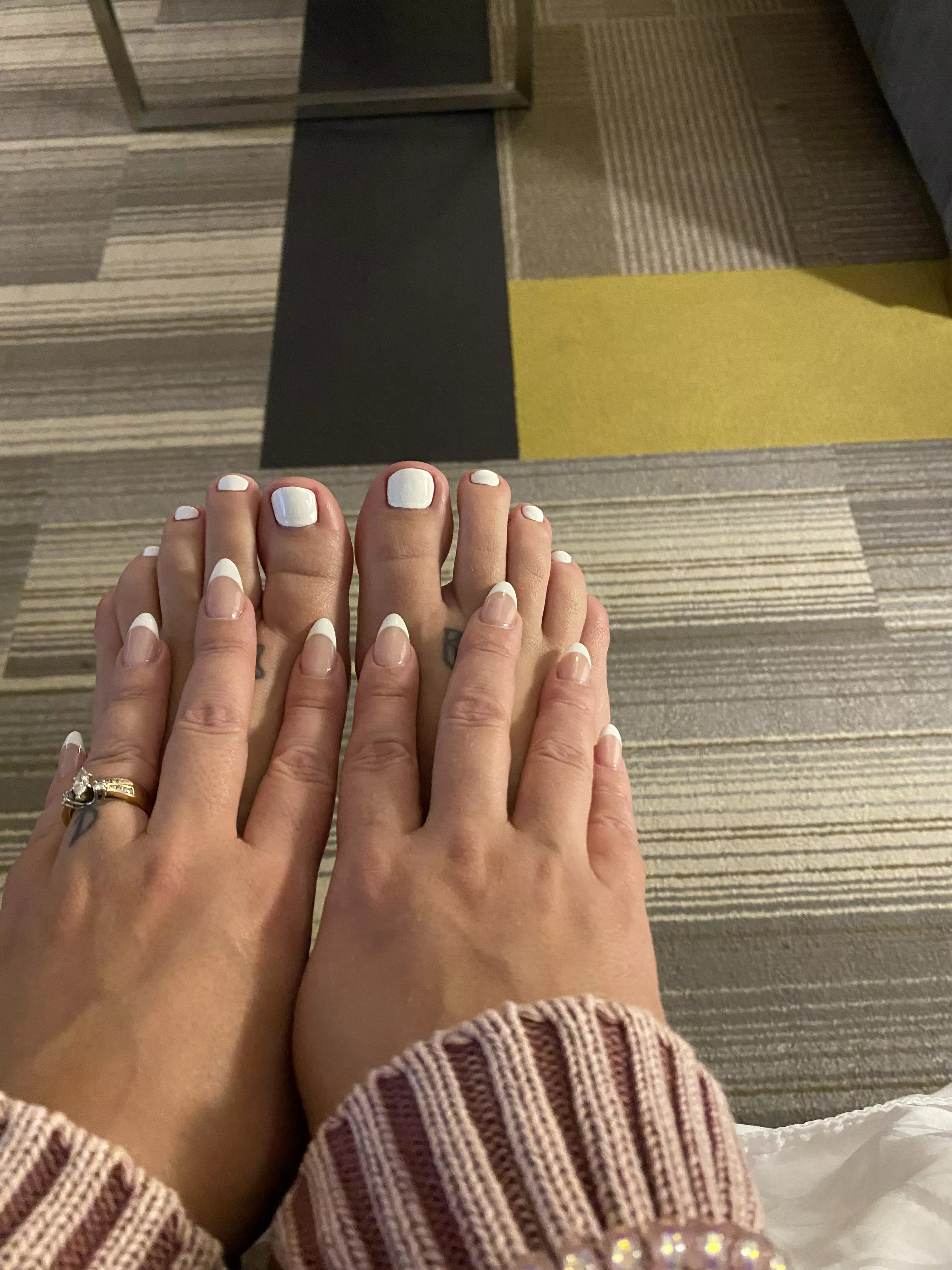 Good morning. You like my fresh mani/ pedi? posted by crystalmoonn0201