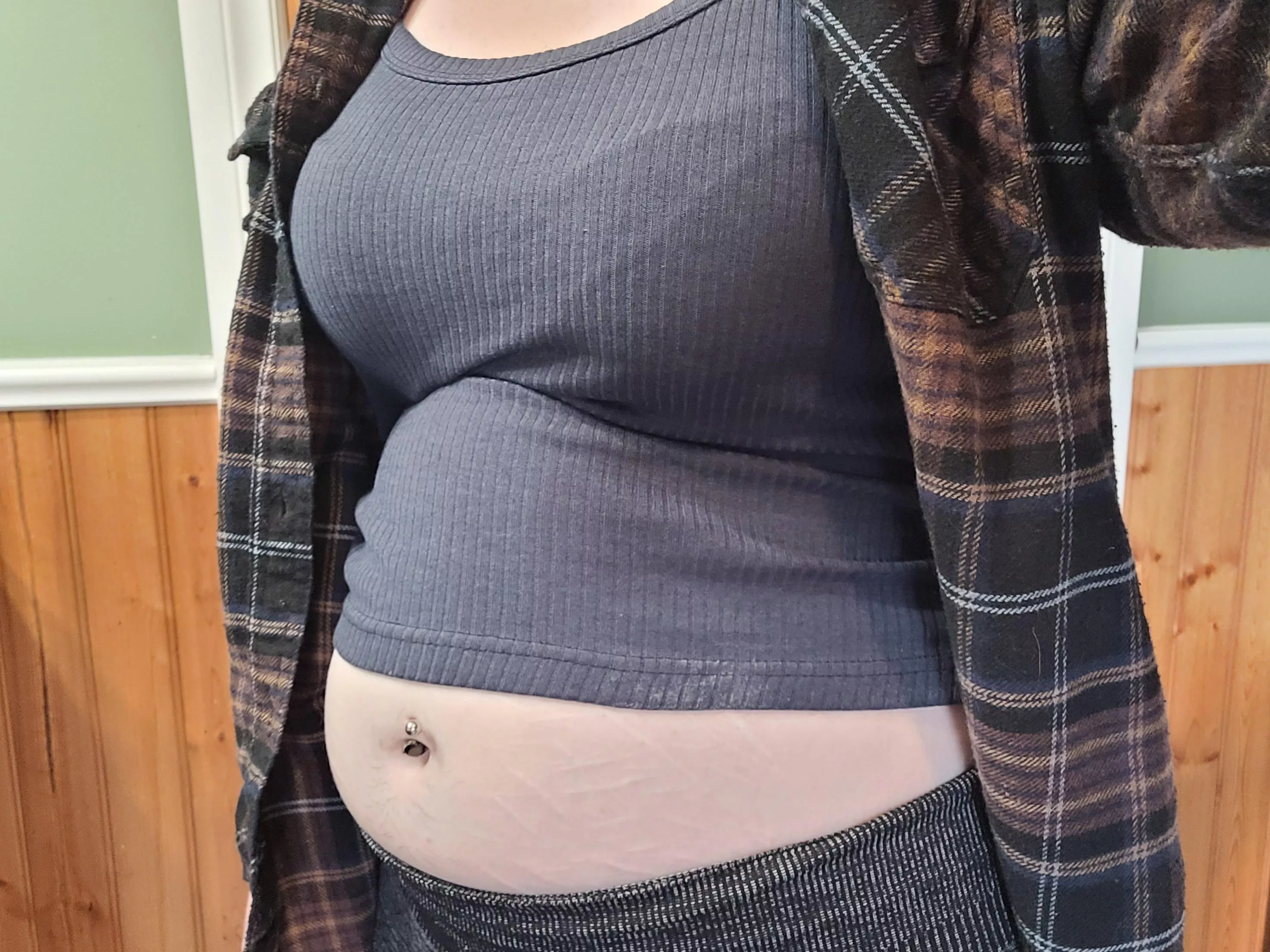 Good thing I have my sweater to cover up my post lunch belly at work posted by chubbygirl429