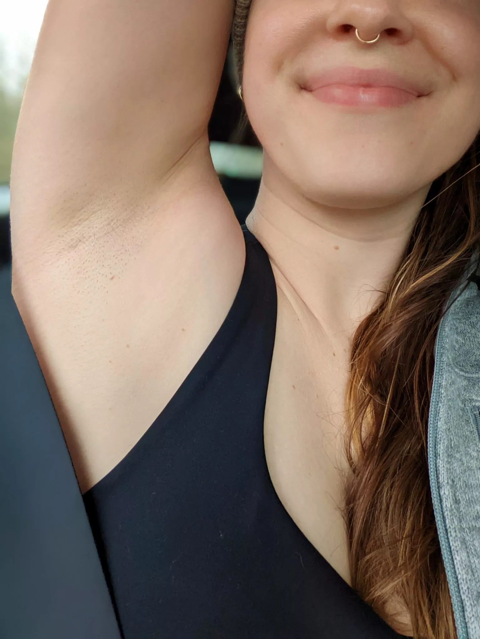 got too hot in my winter layers on the car ride home, had to strip 🥵 posted by merrymaryjane69