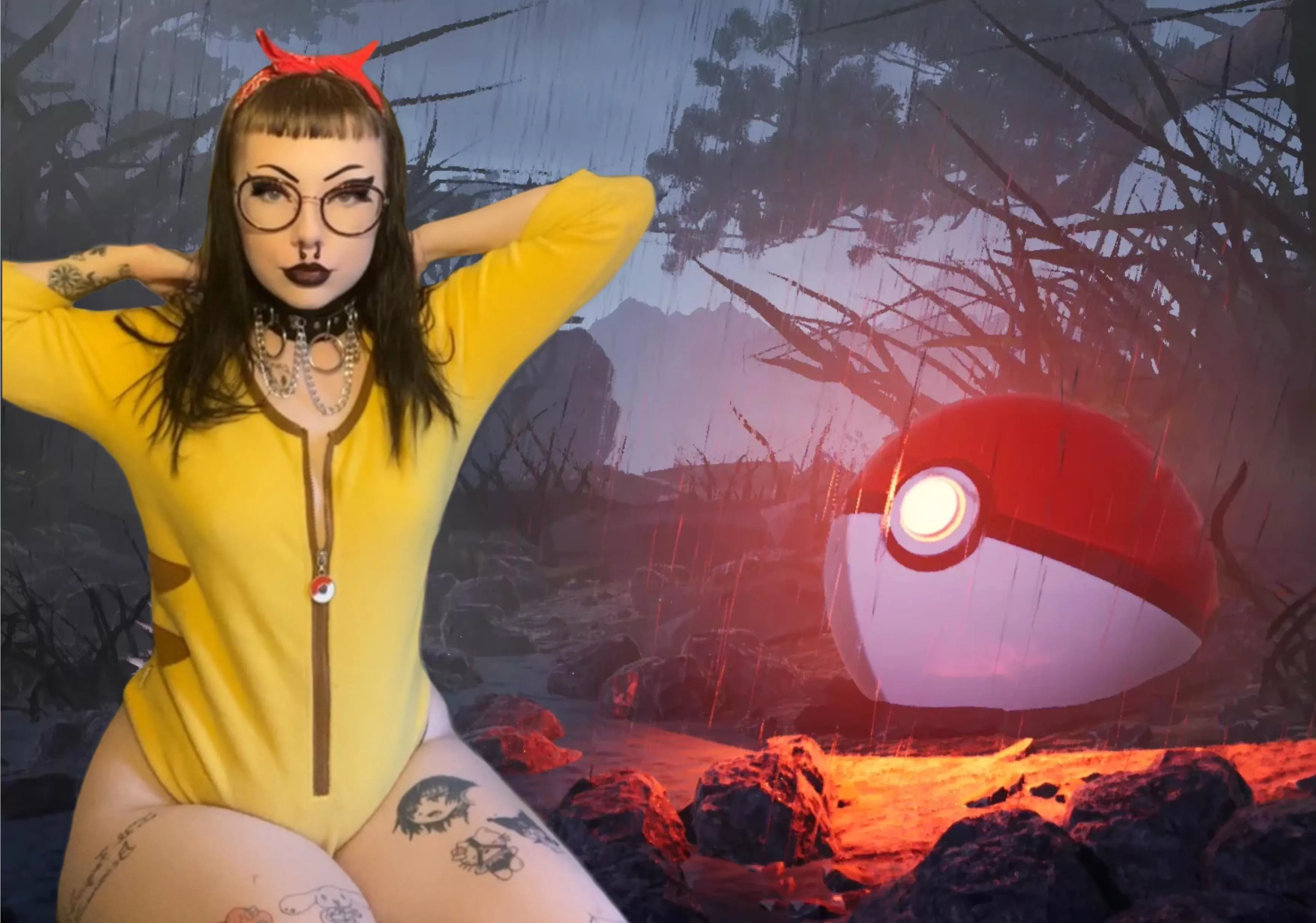 Goth pikachu posted by Ferdafckinboys