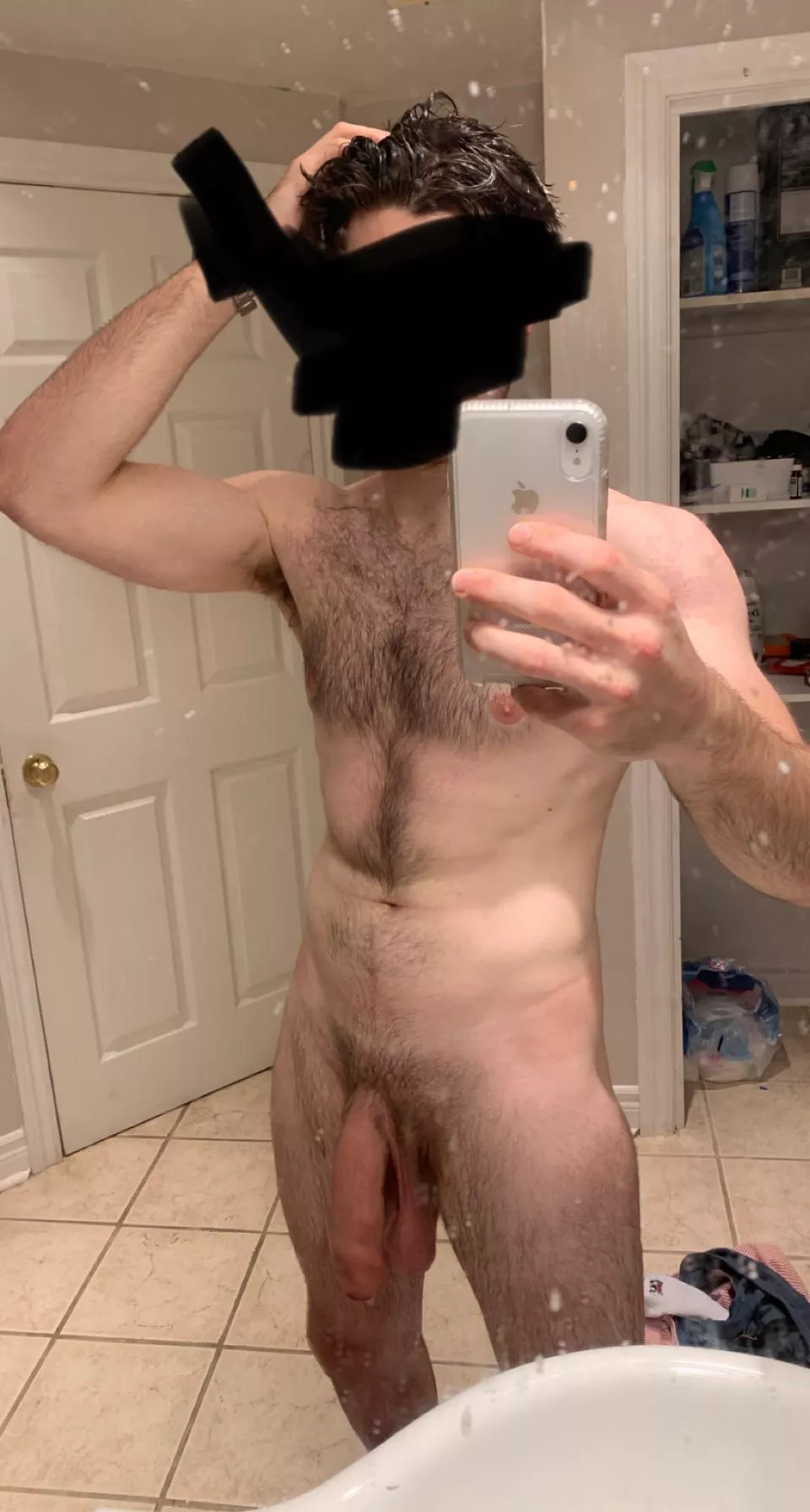 Gotta love that post-shower hang posted by BigMrGruff