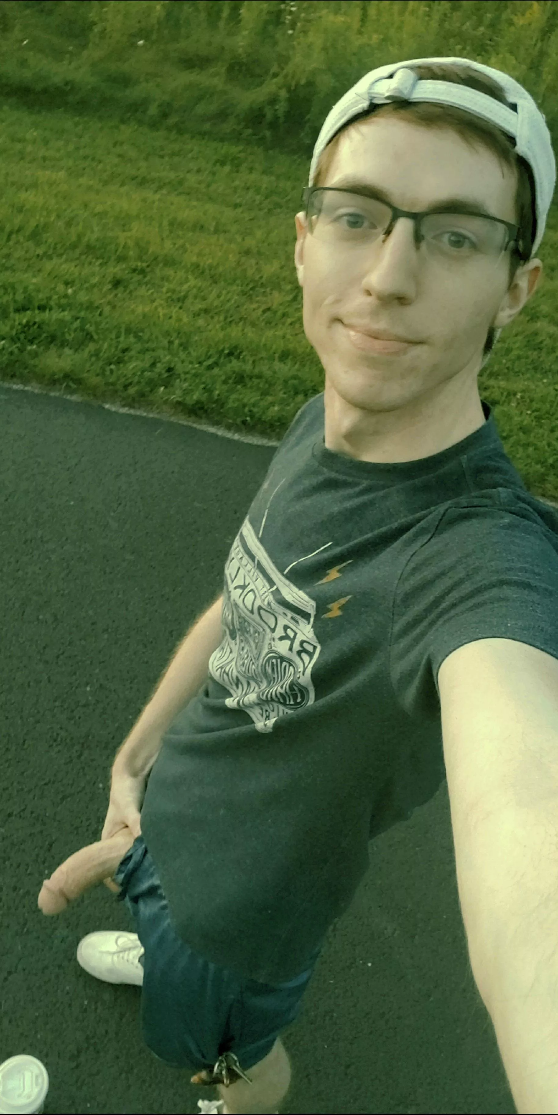 Grabbed a coffee and my cock to go enjoy the sunset at the park. posted by SlafterEQC