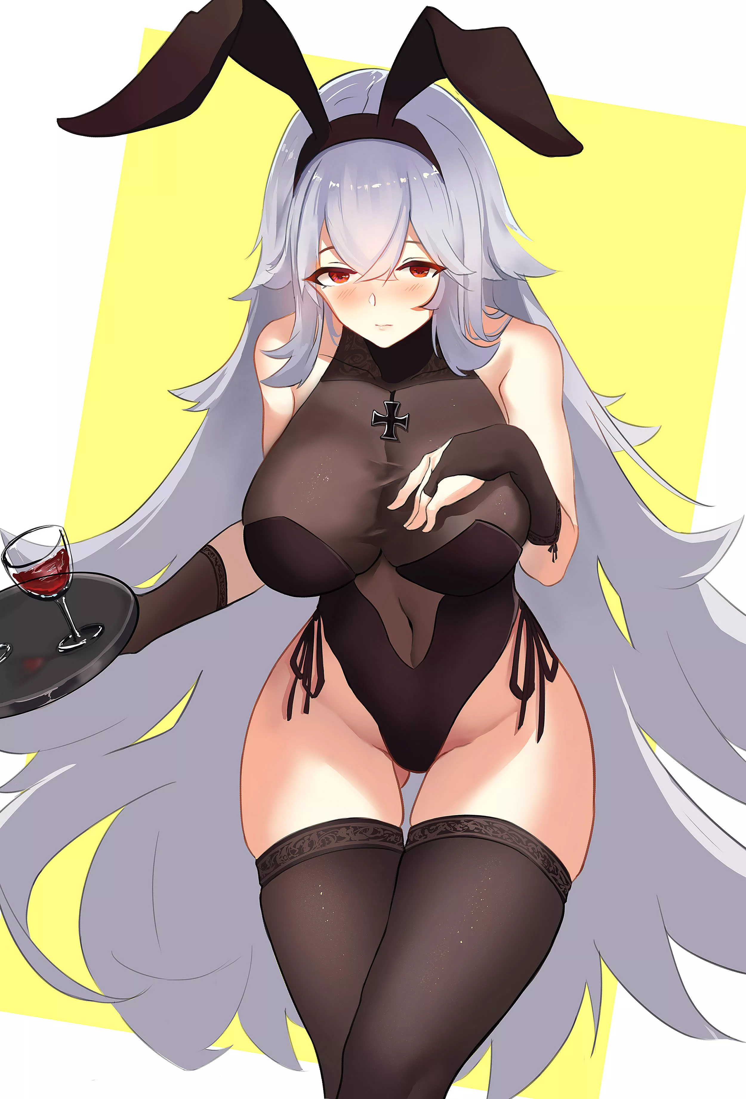 Graf Zeppelin Bunnygirl Swimsuit (wjn-Rance) [Azur Lane] posted by sequence_string