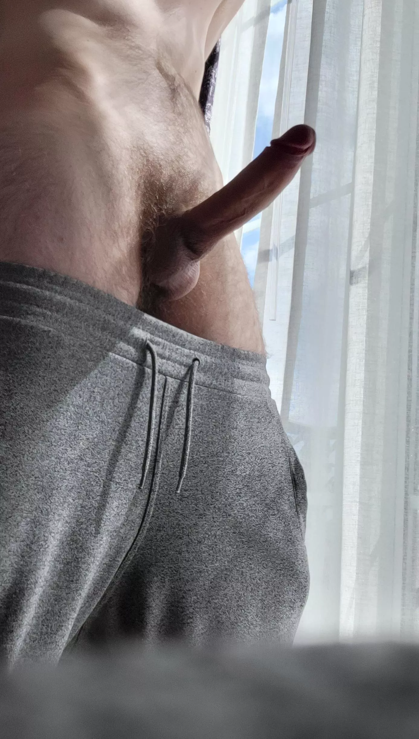 Gray sweatpants and hard cock, anyone? posted by dinghycloud