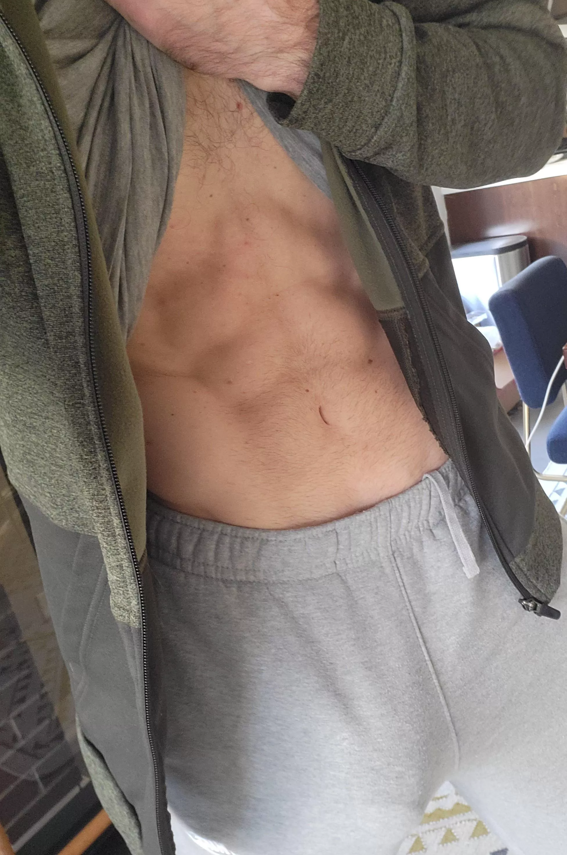 Gray sweats kinda day. posted by WriteForPleasure