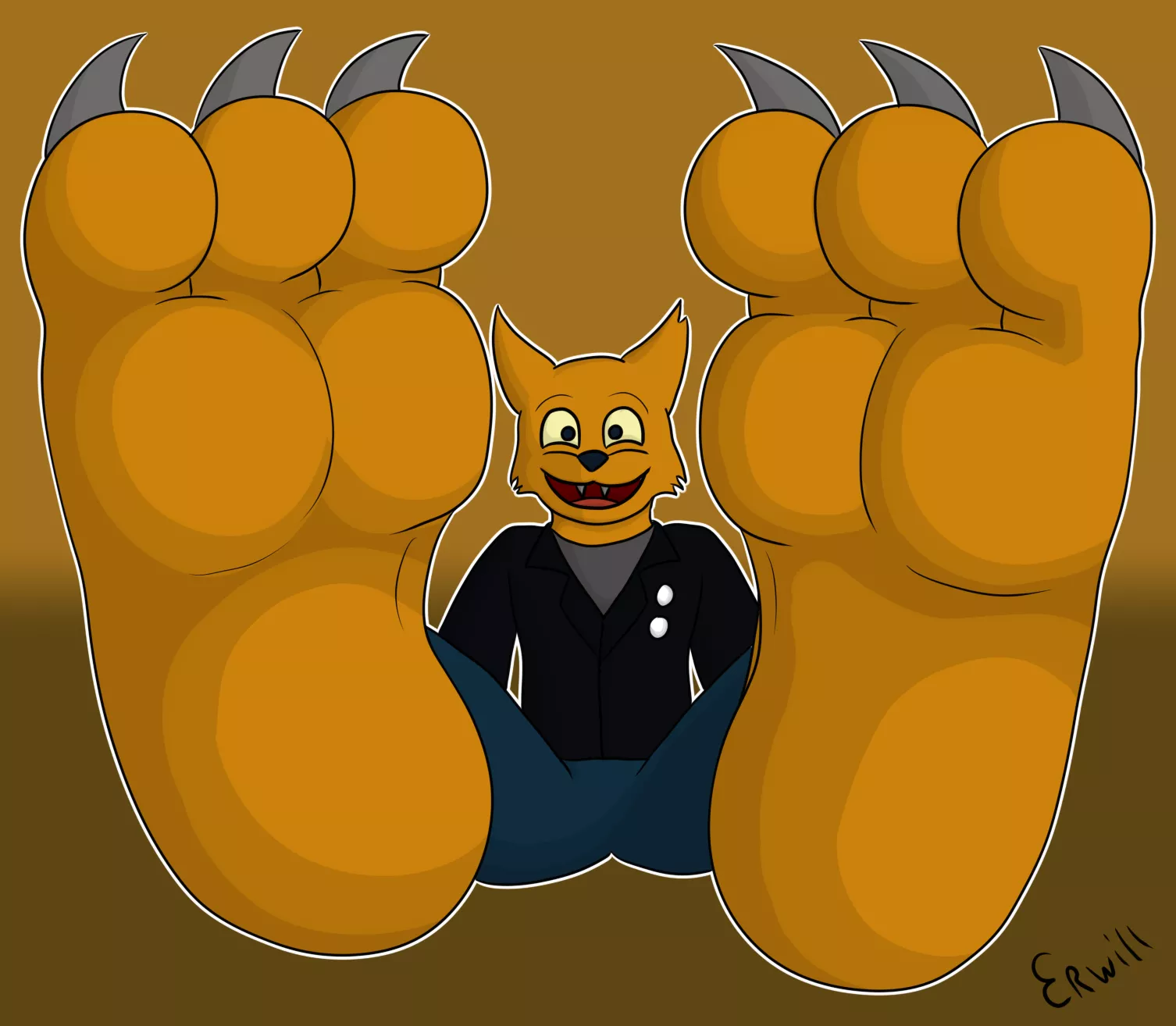 Gregg Lee's paws posted by Erwill_the_bird