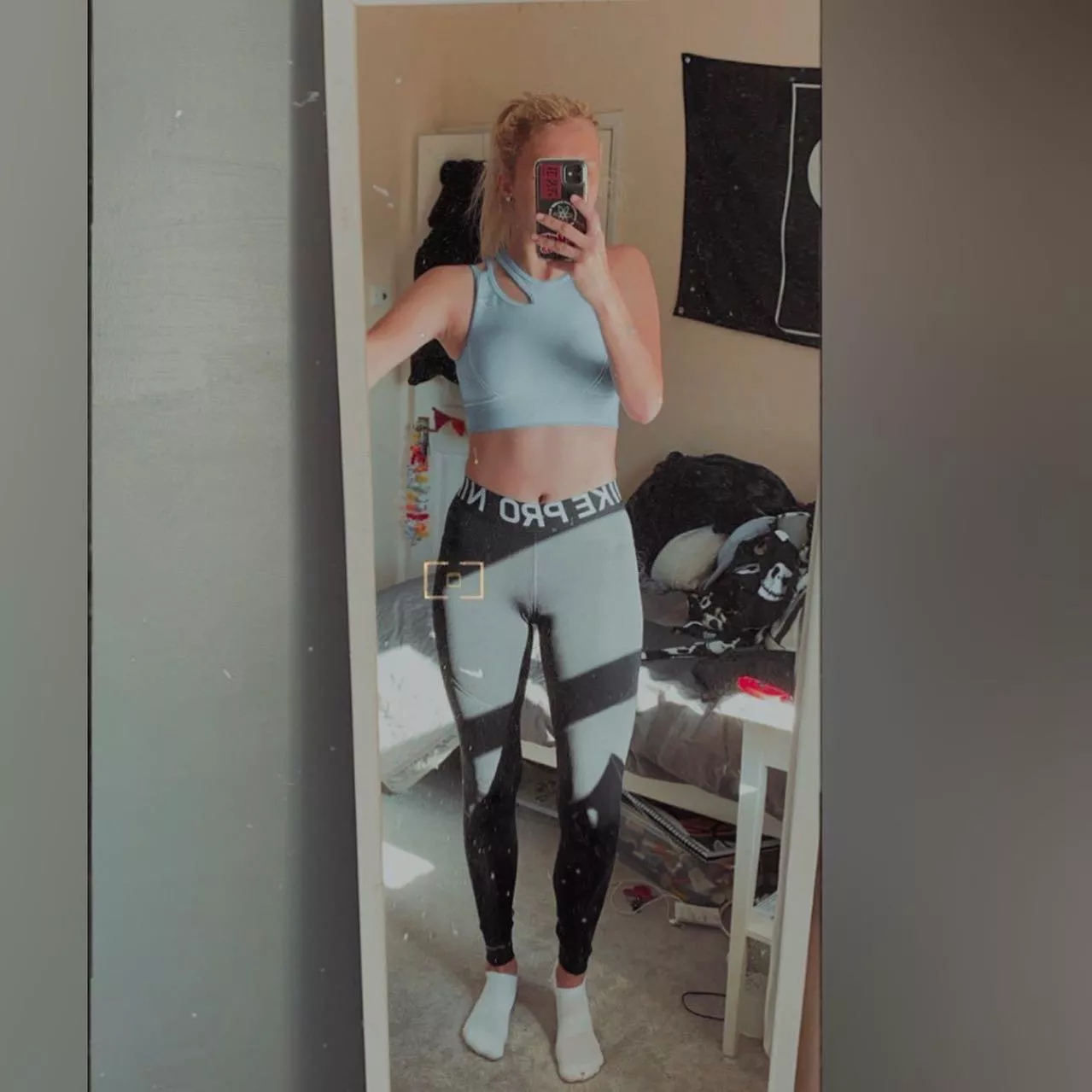 Gym gear and white socks posted by Alwaysinbetweener