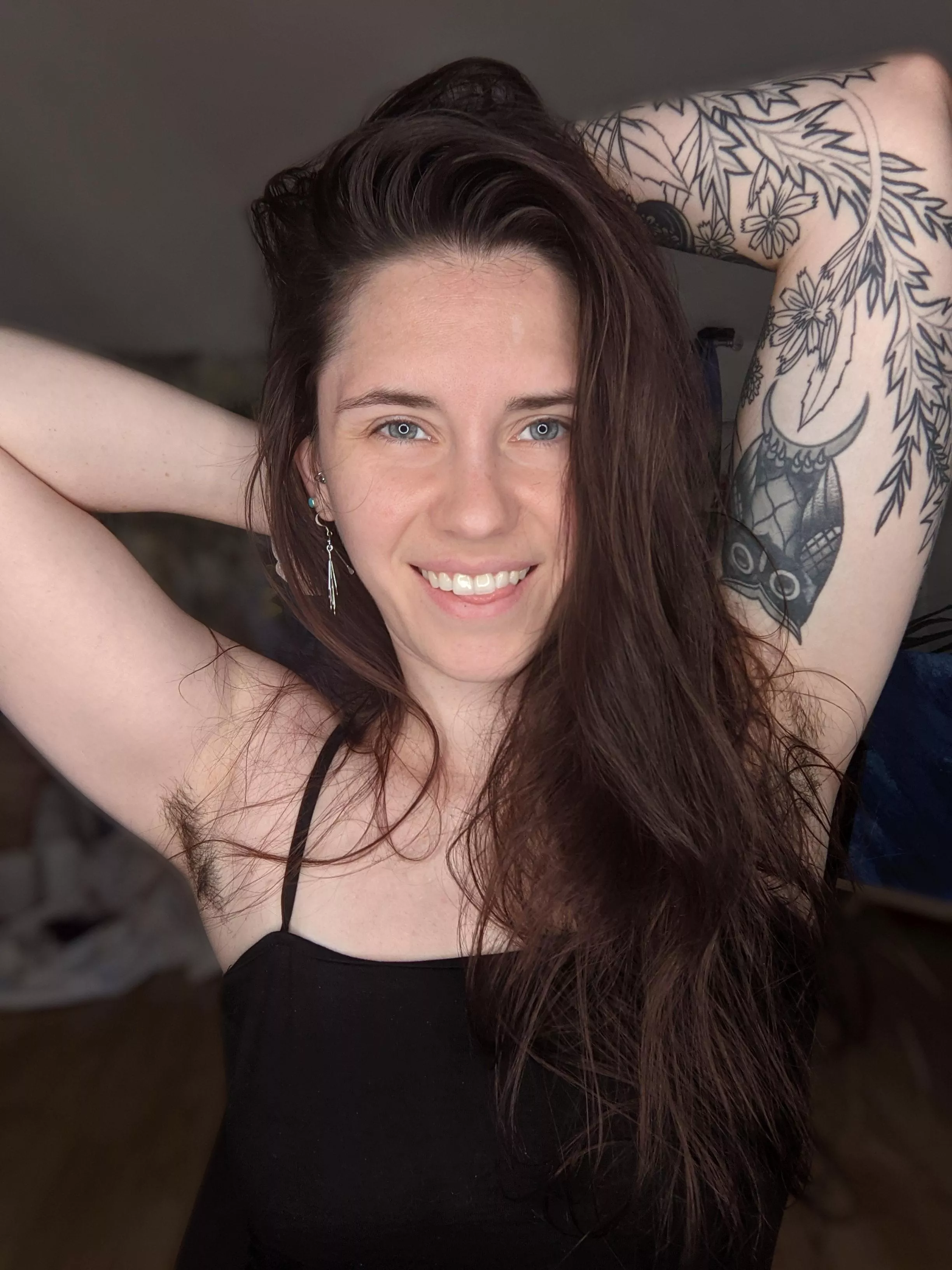 Hairy Armpits and Smile posted by Asster_Addams