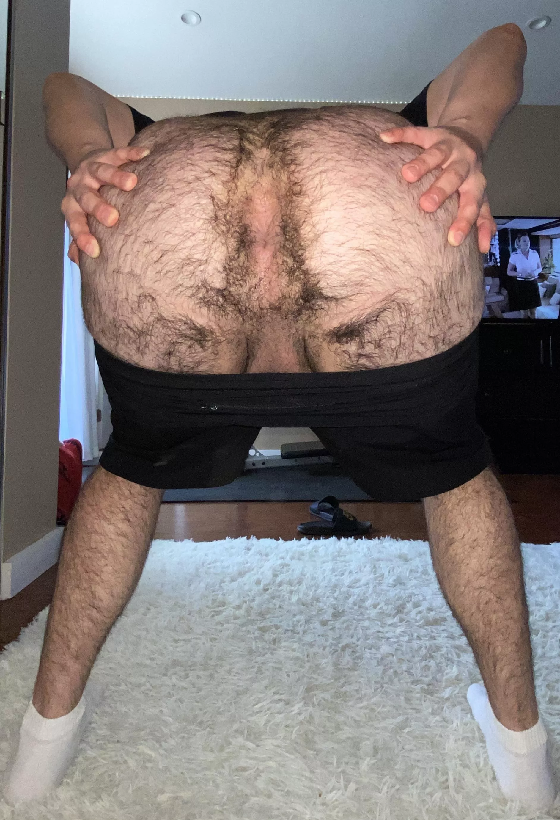 Hairy Latino bottom in need of some dick or tongue posted by dannywest310