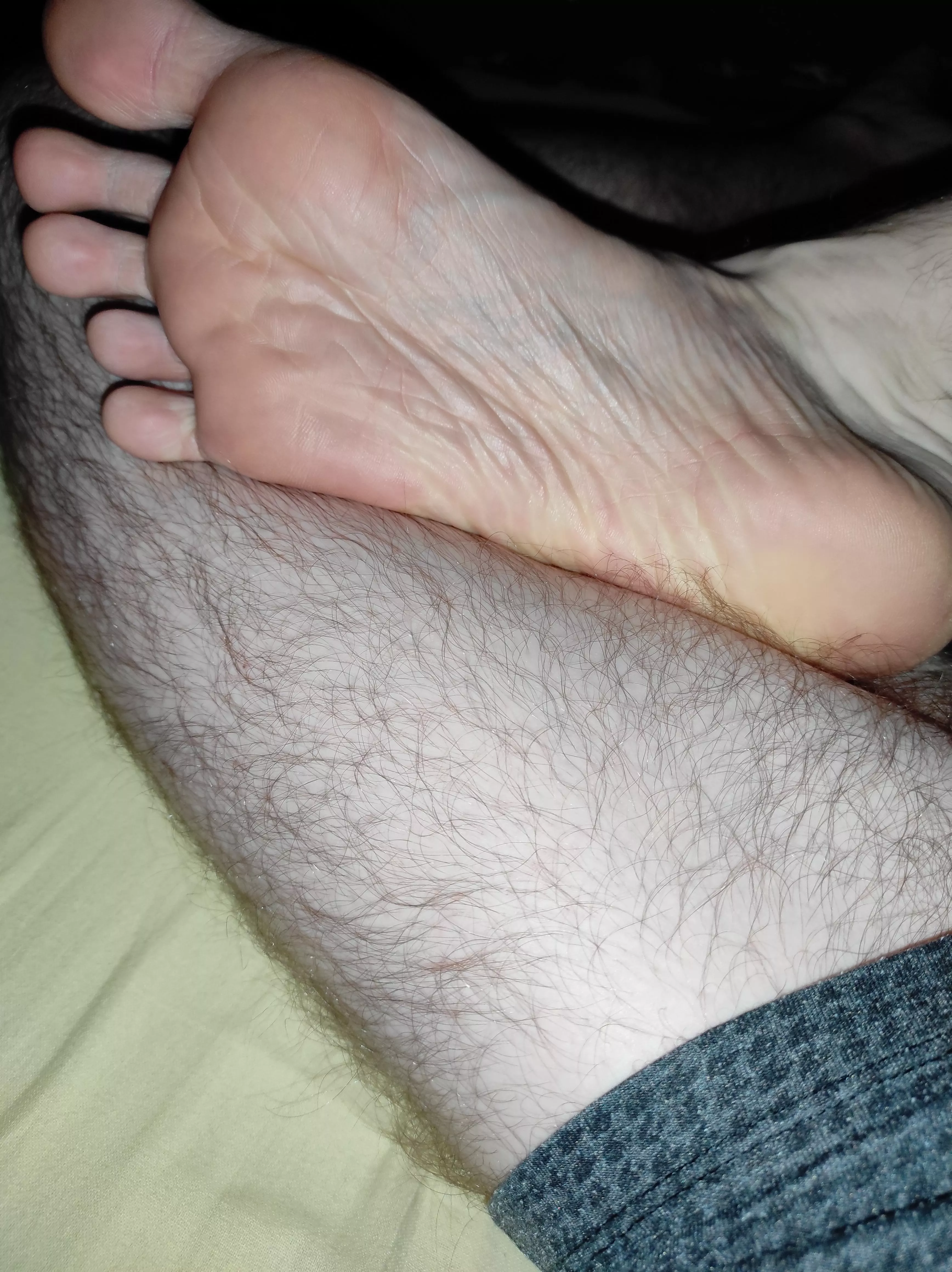 Hairy legs and hairless soles, name a better combo posted by TheMoonSwimmer