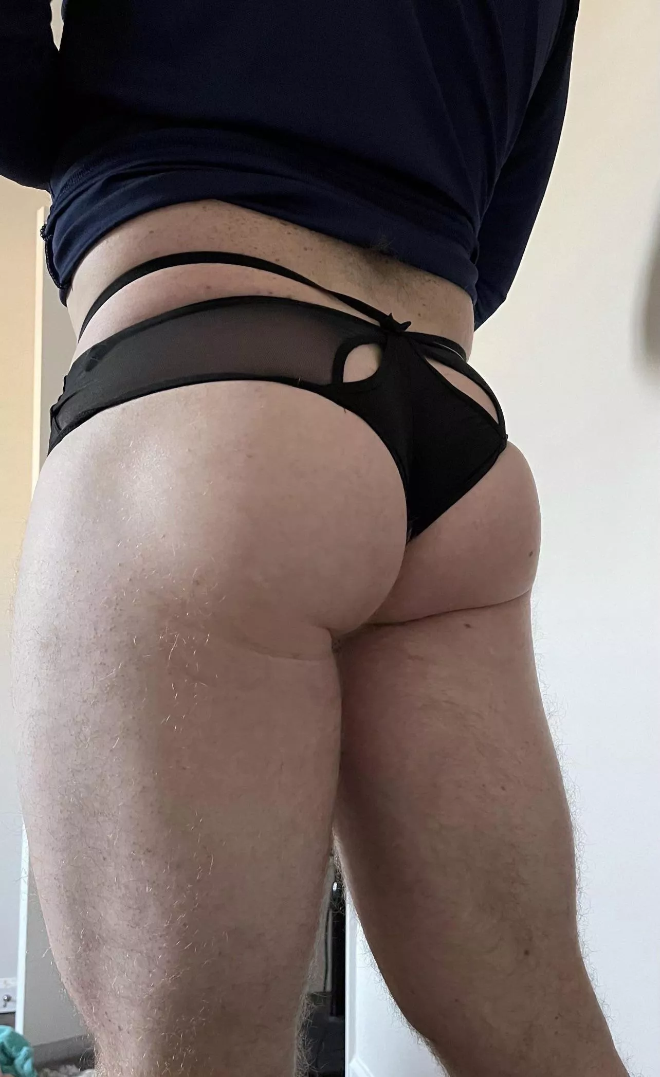 Half cheeky, half thong posted by Bigbootythongboy