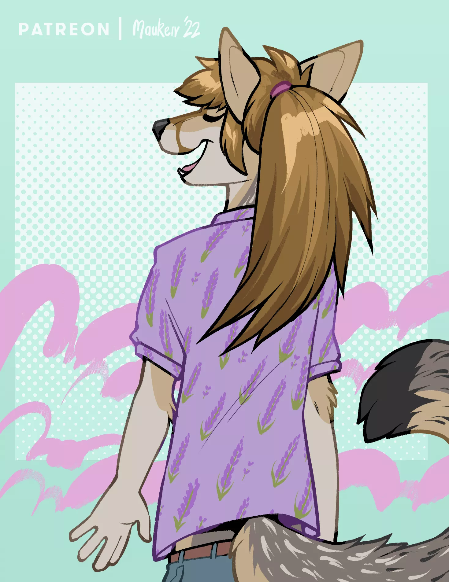 Halfbody for Sophie Fox 💜 (Art by me!) posted by maukeiv