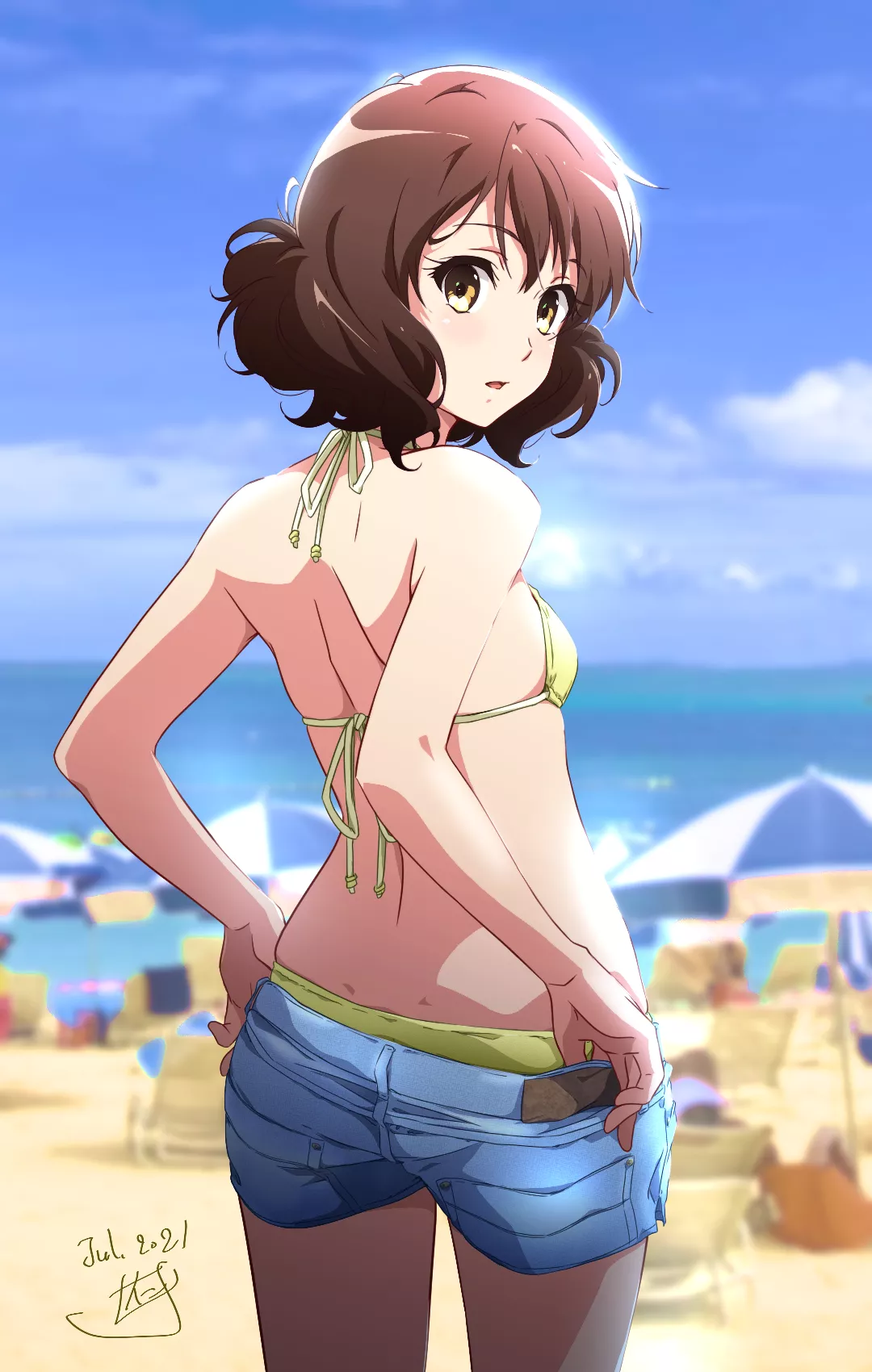 Halter bikini Kumiko. [Hibike! Euphonium] posted by chilidirigible