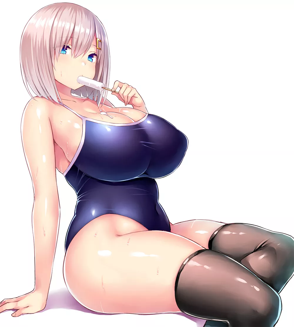 Hamakaze enjoying some ice cream (Tsukumiya Amane) [KanColle] posted by sequence_string