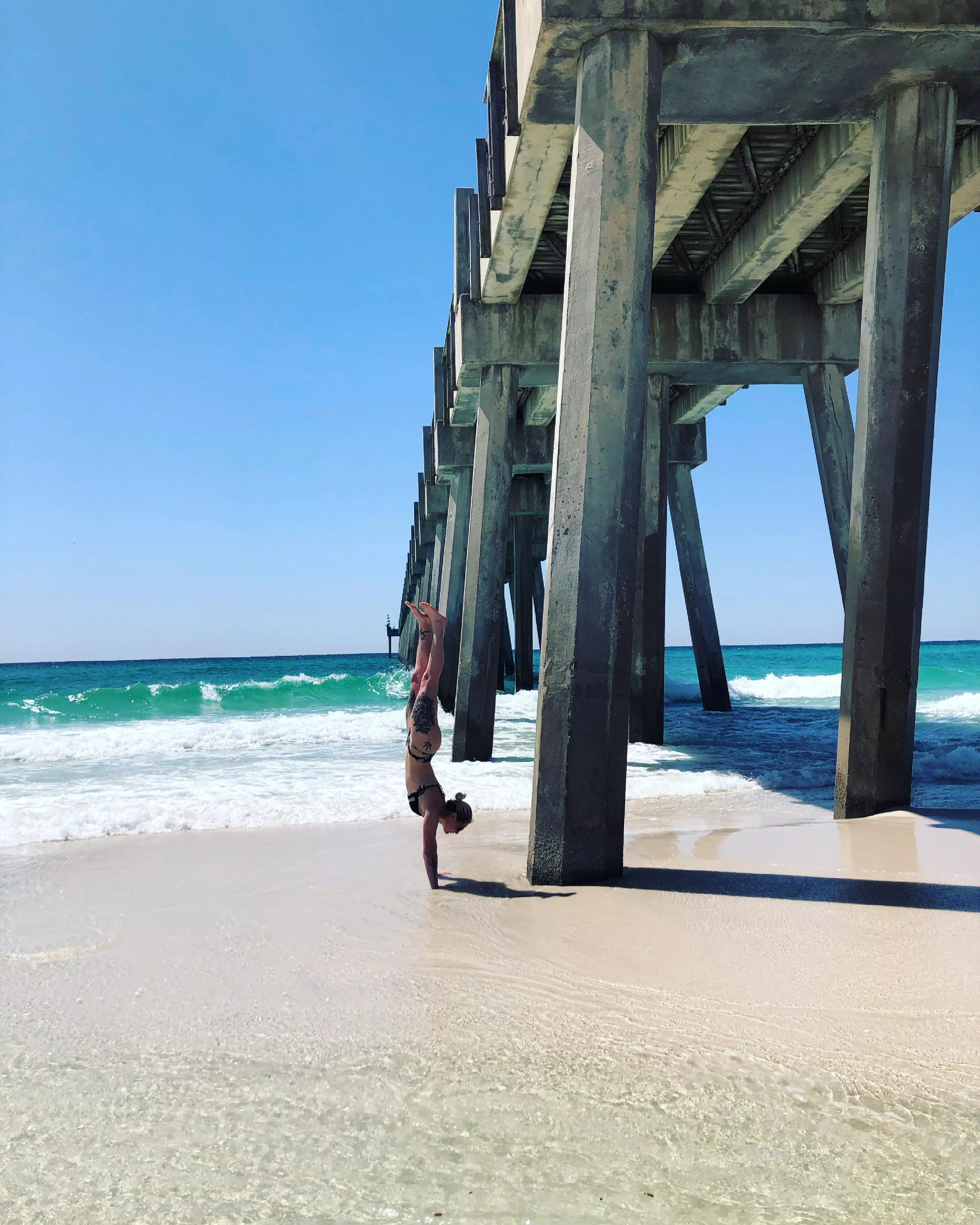 Hand stands on the beach 🙃 posted by 420_princess303