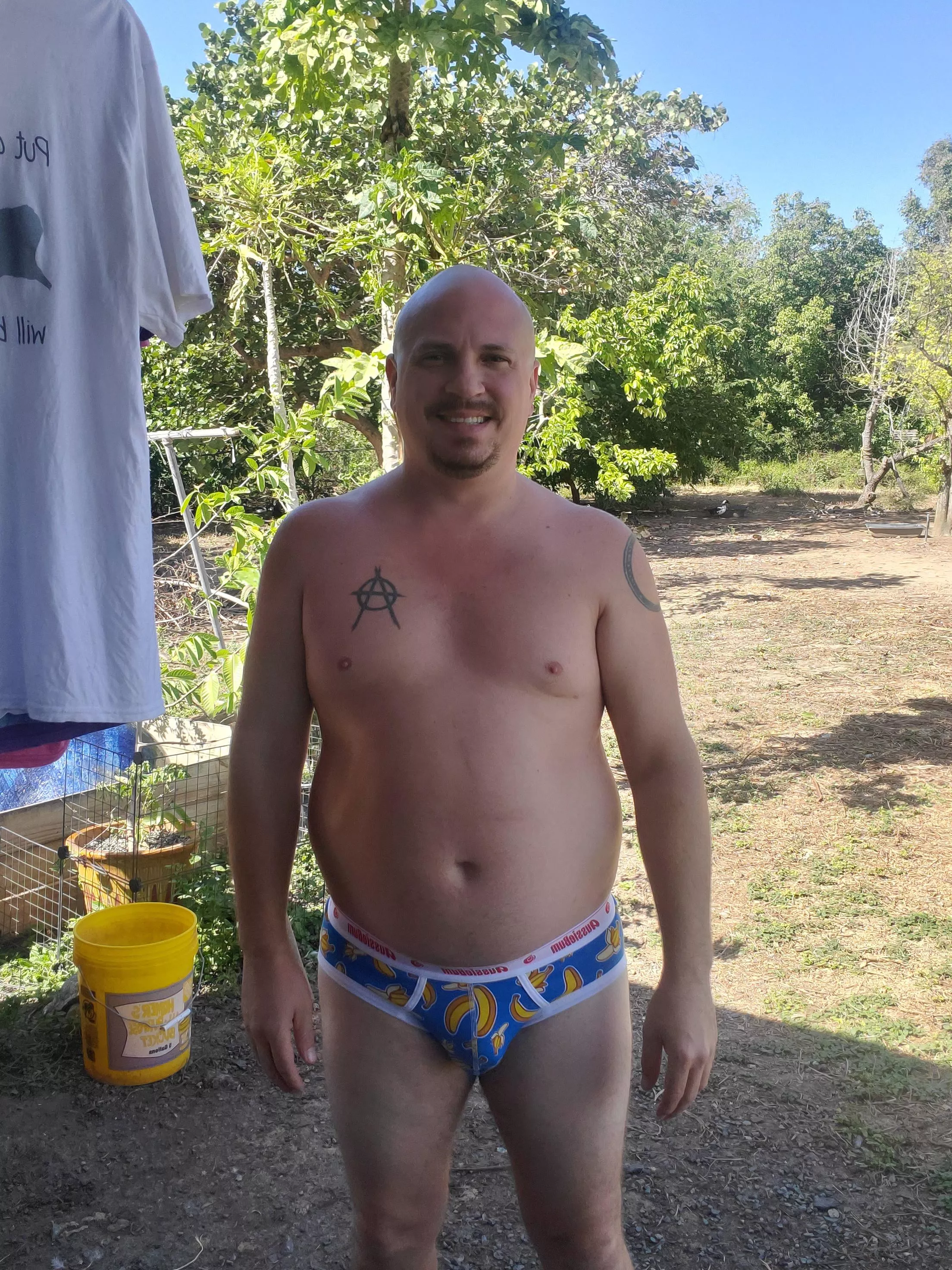 Hanging in my banana briefs posted by baldduckdaddy