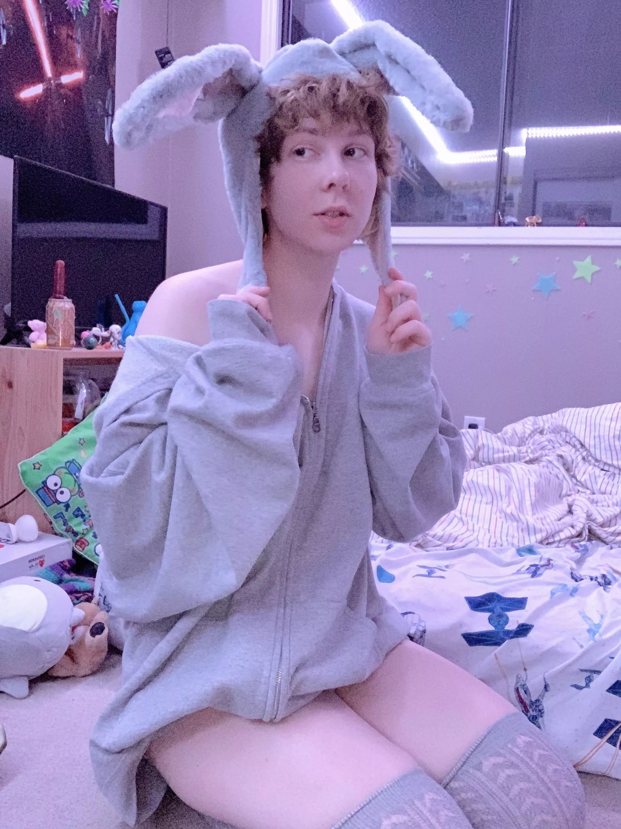 happy femboy friday from your local dust bunny 🐰 posted by jcatboy