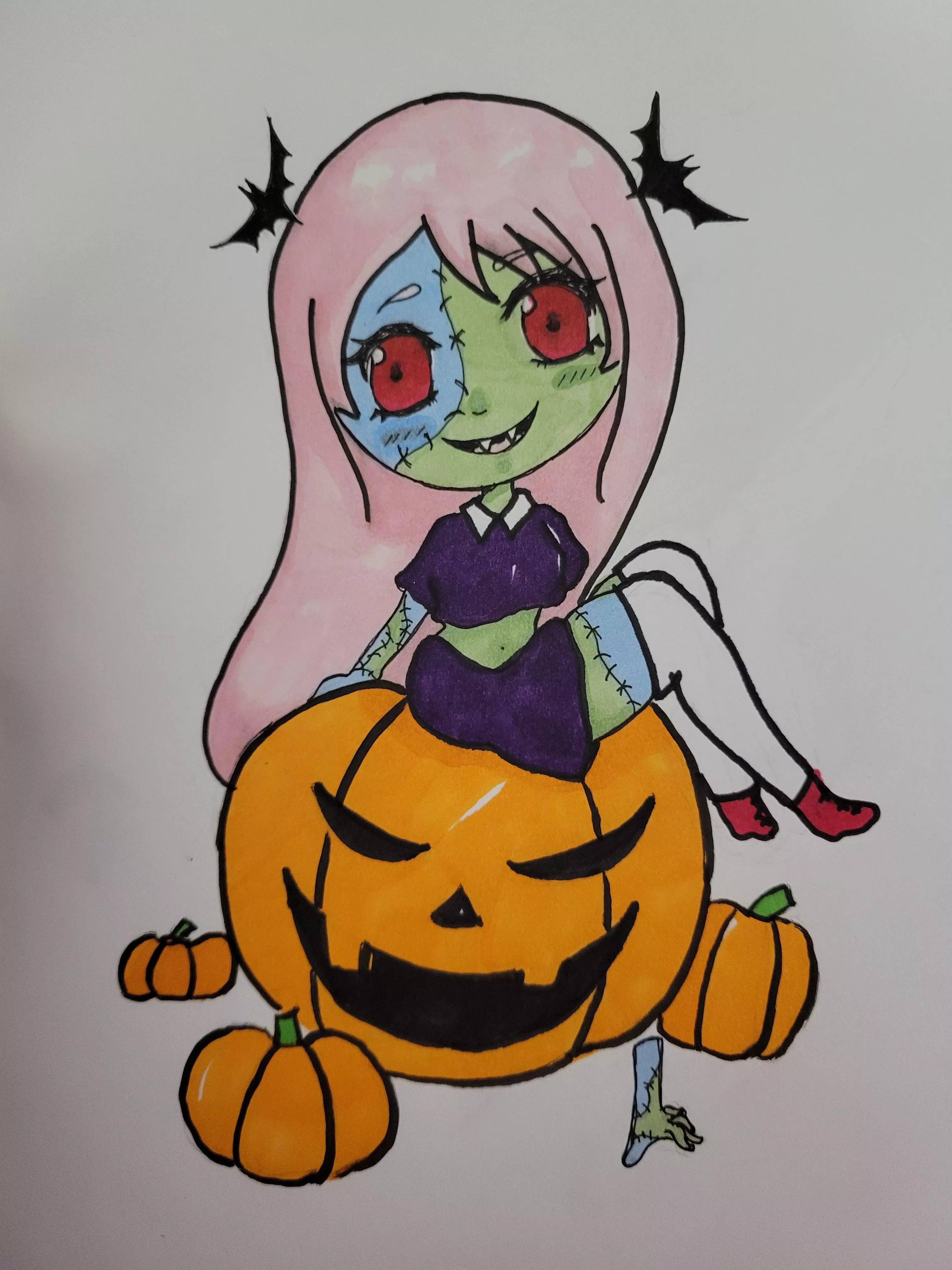 Happy Halloween! I don't have anyone who cares or to show my drawing off to, so here you go~ :3 posted by iiPuffy