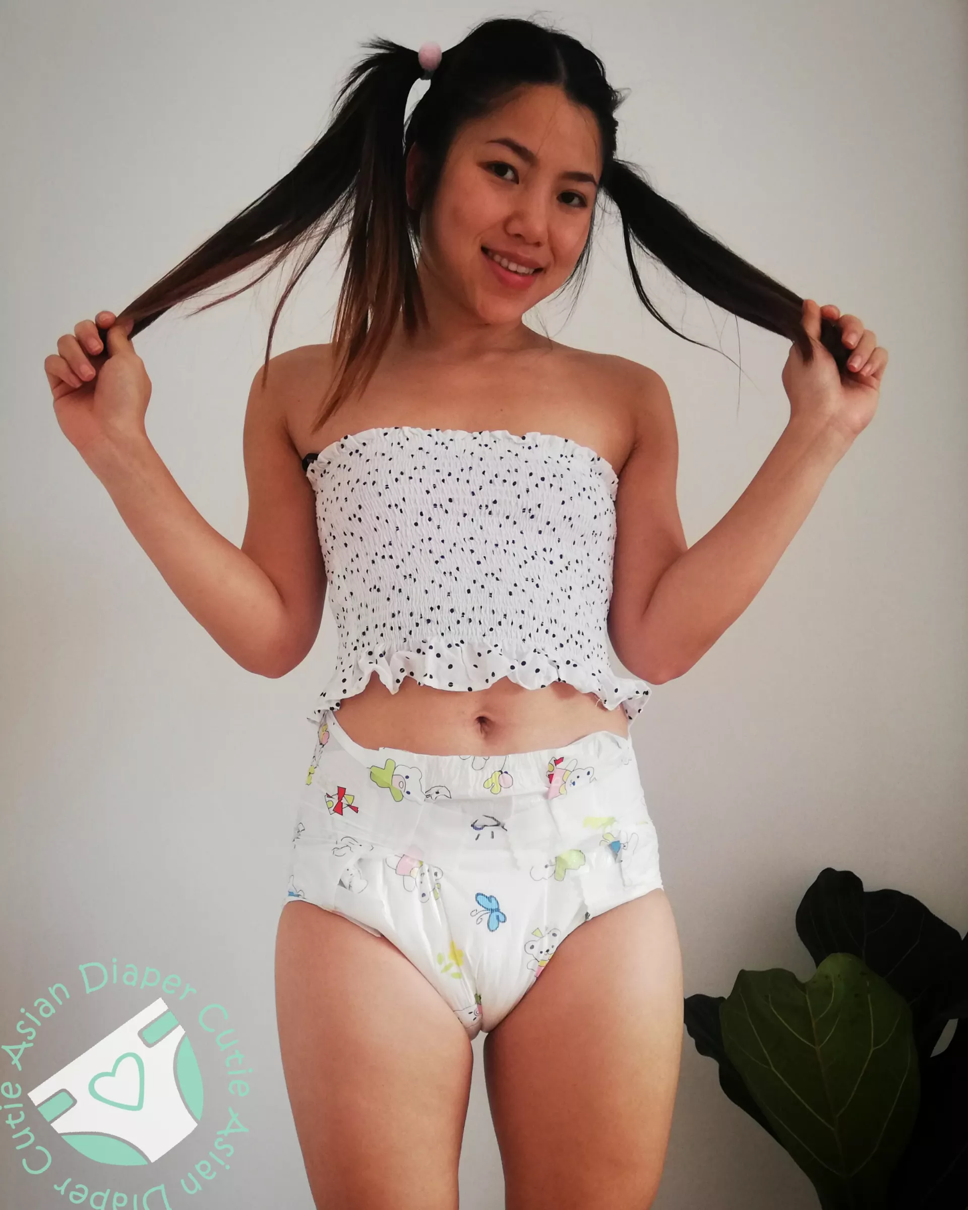 Happy in my nappy 🤗✨ posted by AsianDiaperCutie