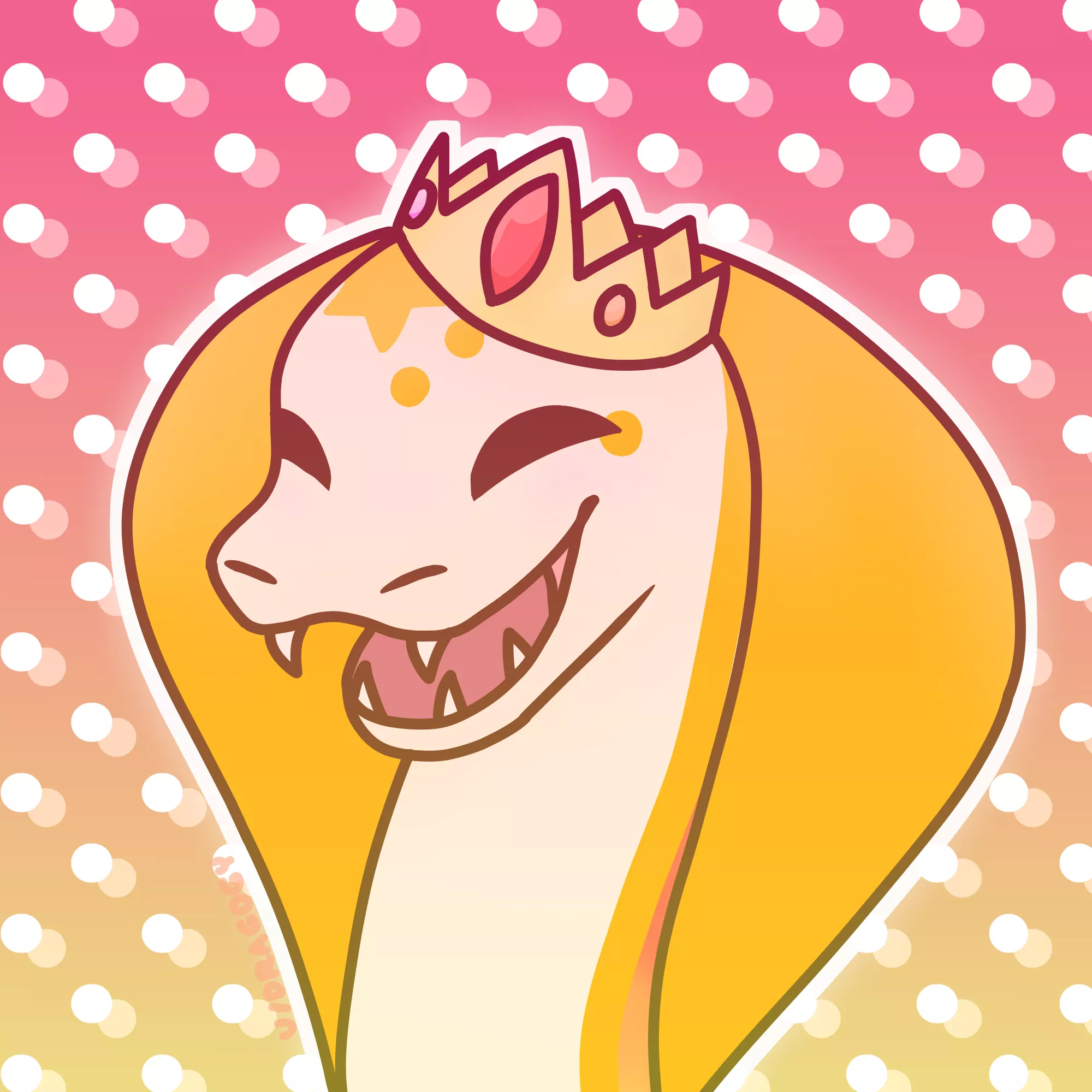 happy snake! - art by me posted by dragogy