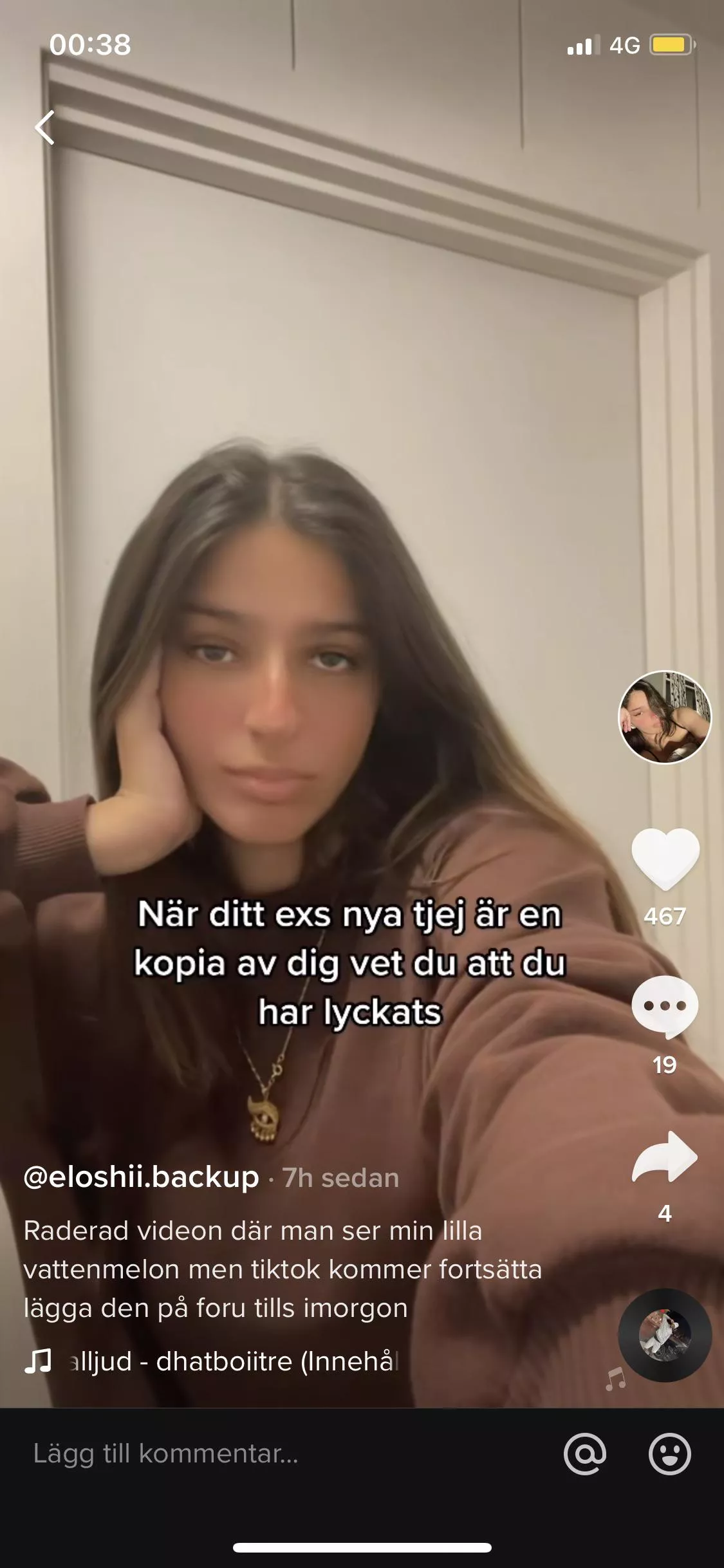 Har nån videon som hon råka lägga upp?? posted by Manbruhhh