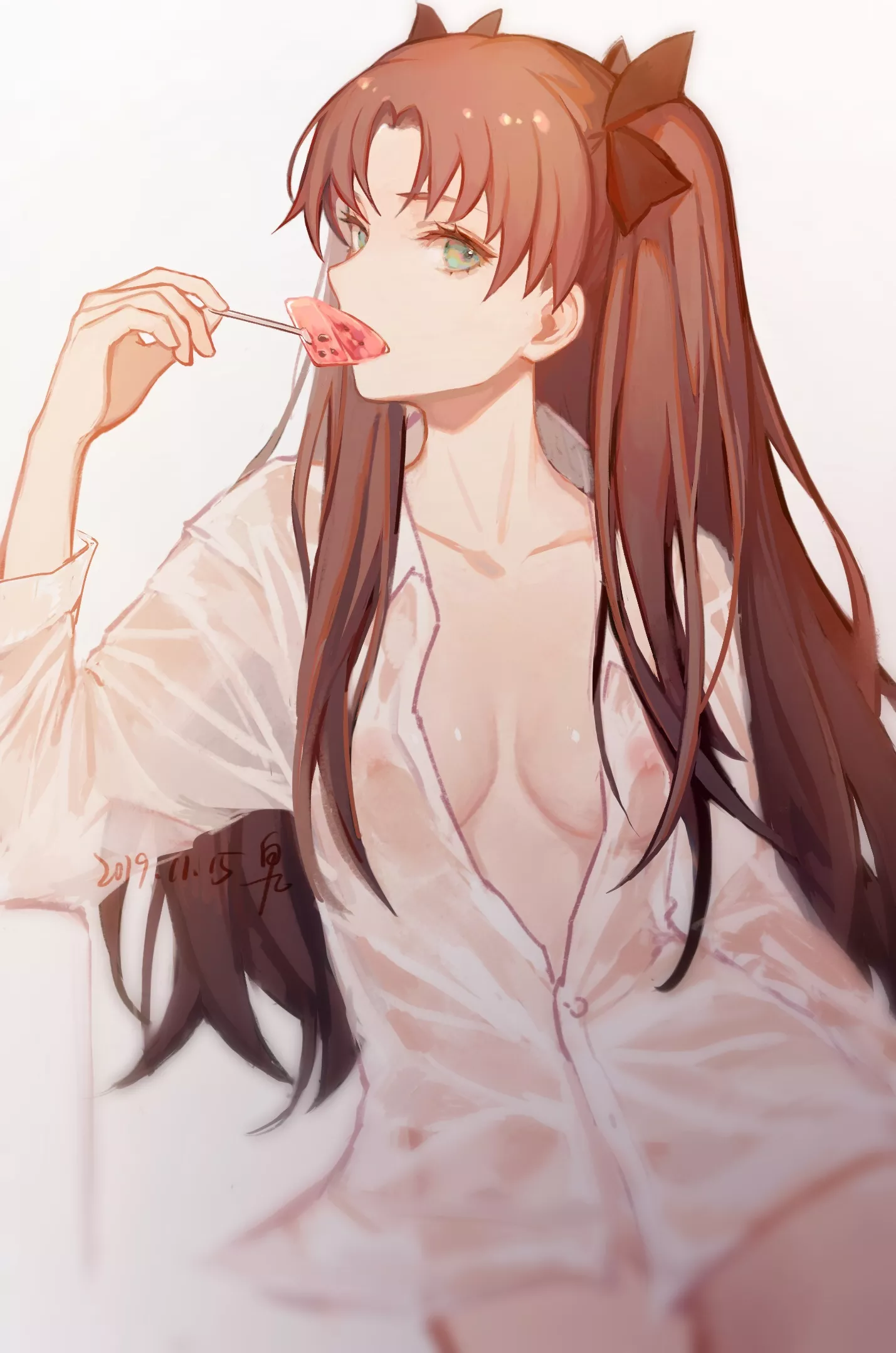 Have a bit of watermelon. [Fate series] posted by chilidirigible