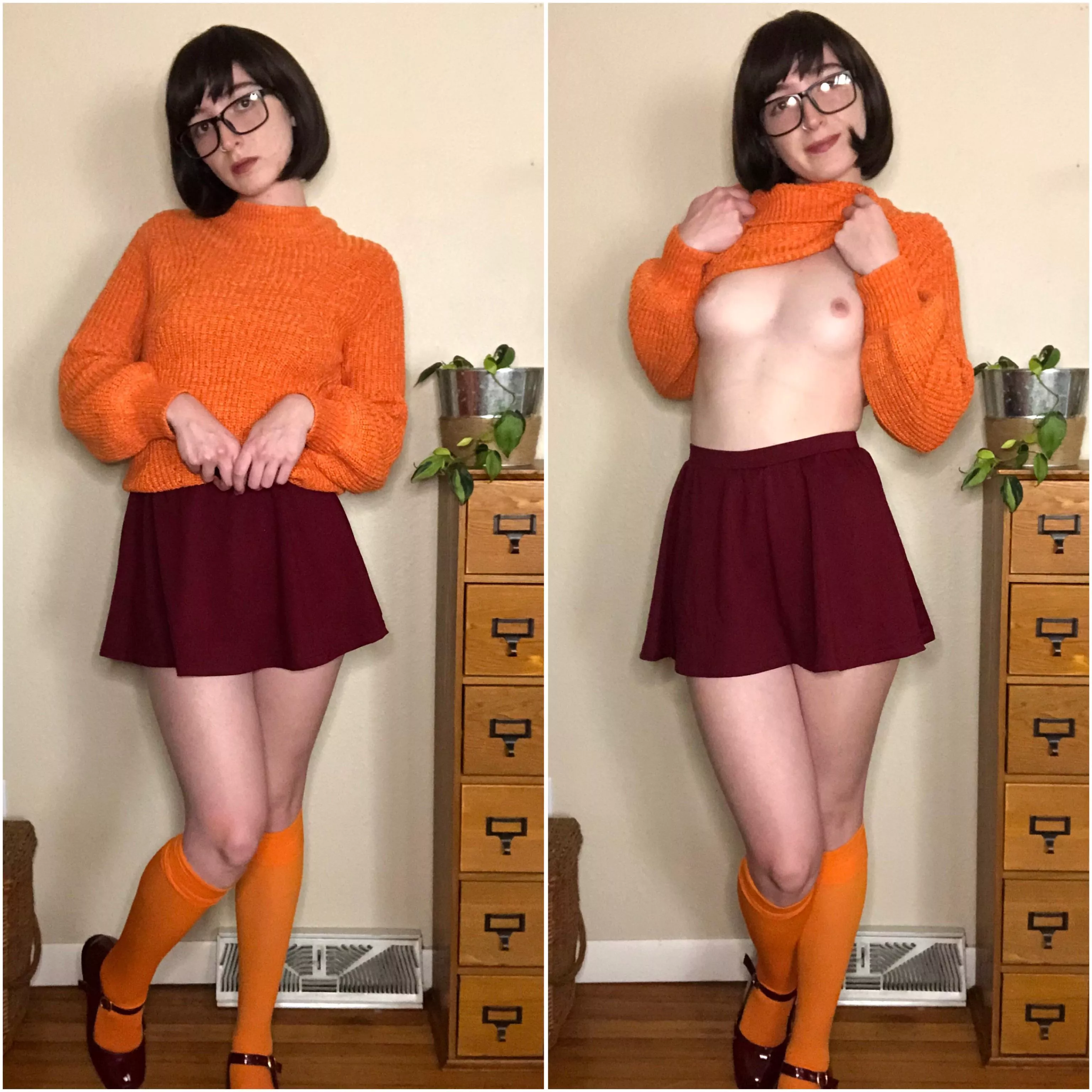 Having fun in my Velma cosplay posted by Wsrote