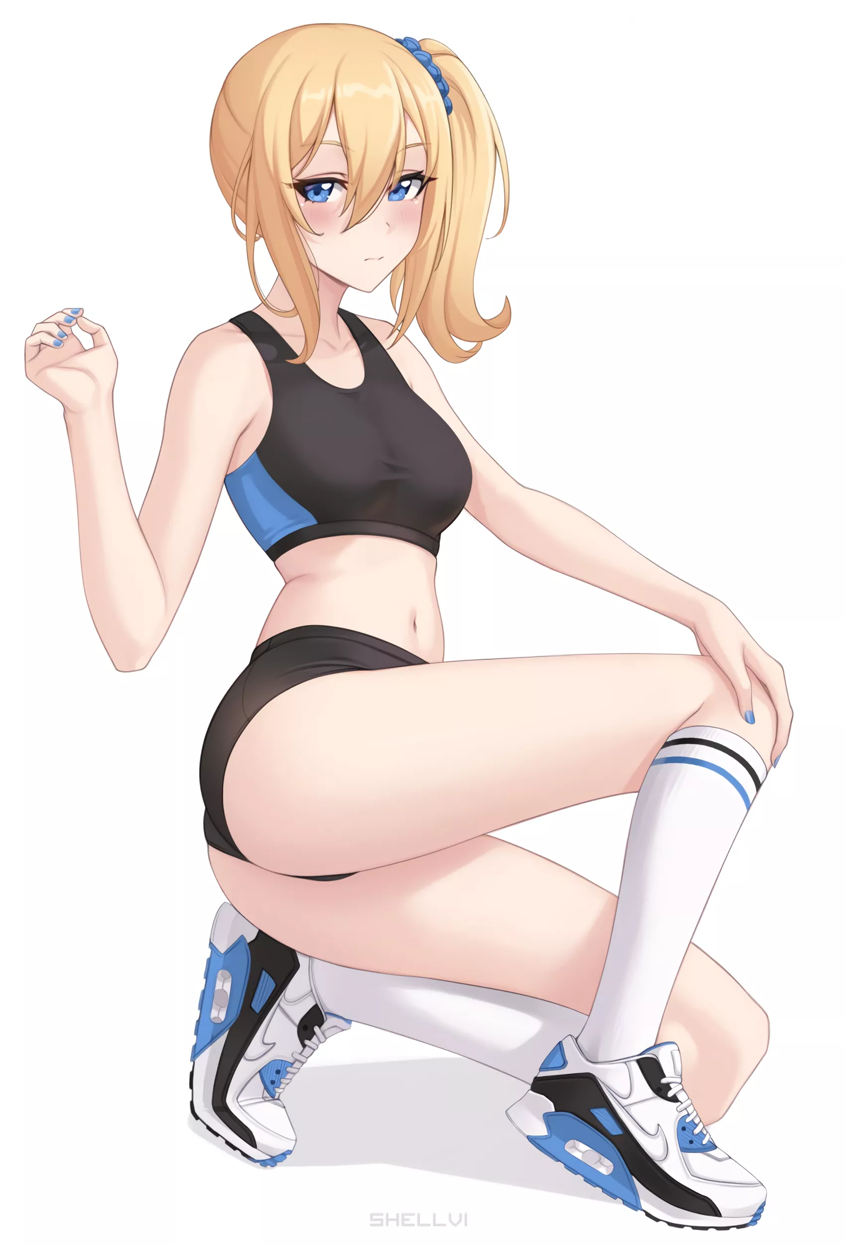 Hayasaka with sneakers (shellvi) [Kaguya Sama: Love Is War] posted by BlursedLeftEye