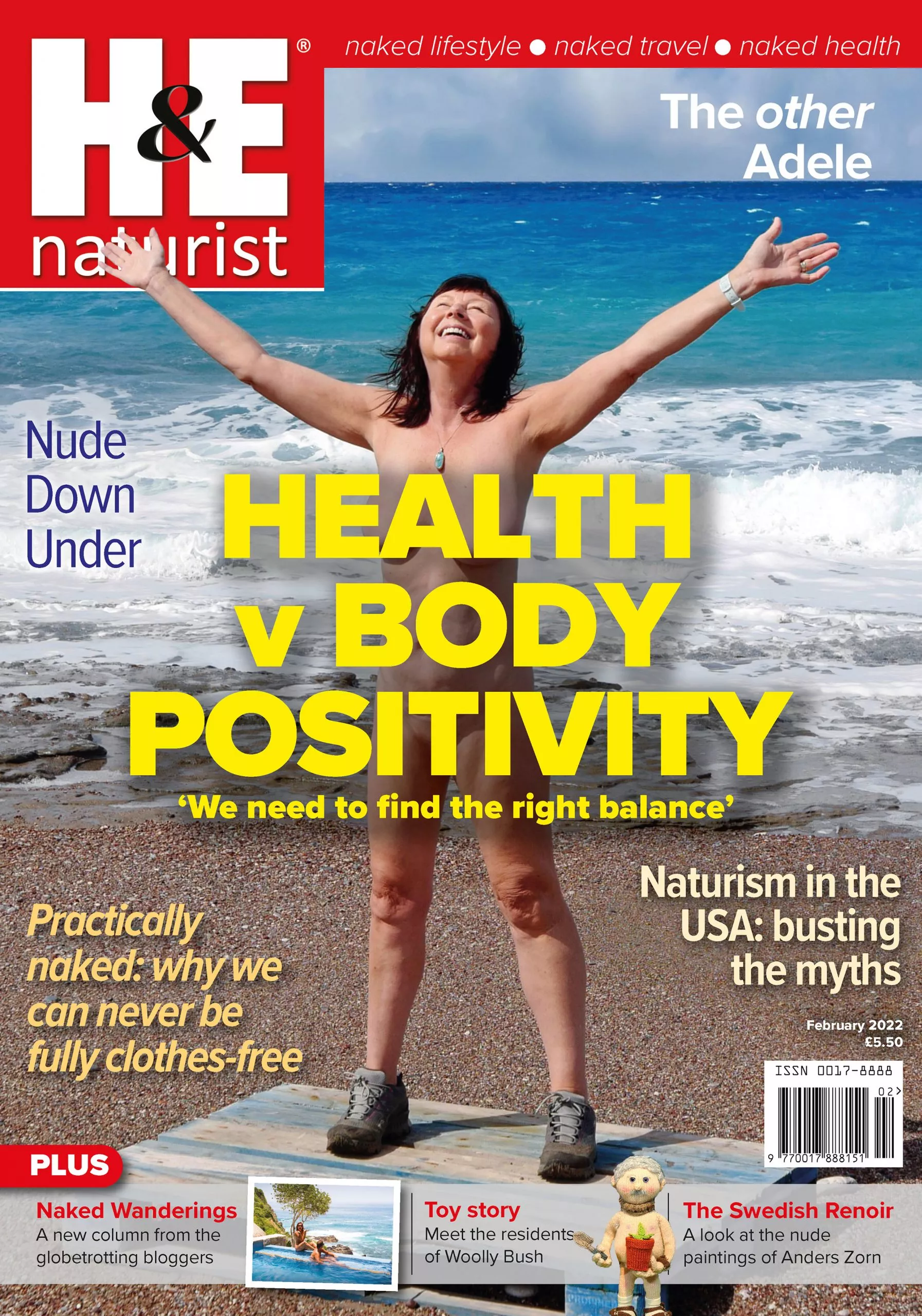 H&E Naturist February 2022 edition: Health v Body Positivity (+ Naked Wanderings) posted by NaturismNudismNet