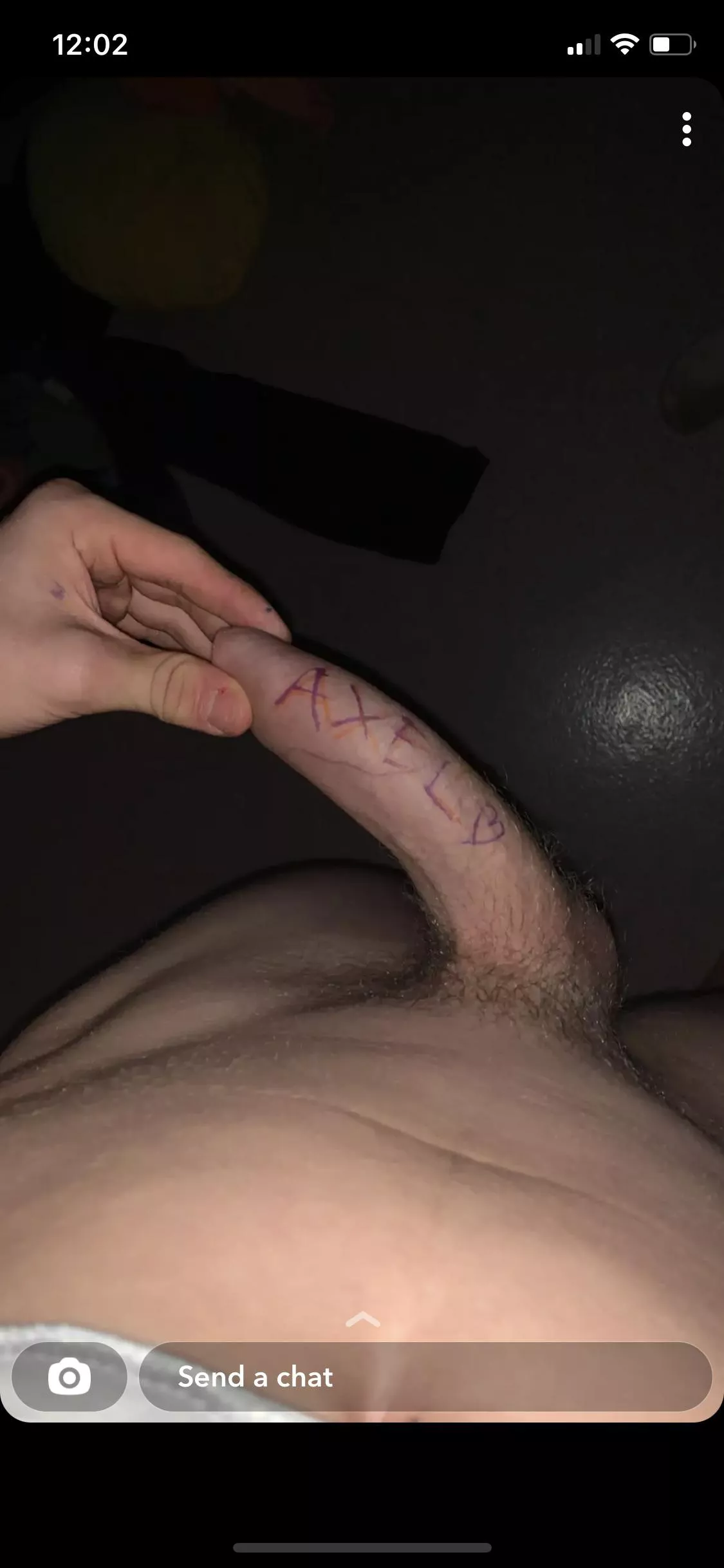 He wrote my name on his dick 😘 I guess it’s mine now posted by axelreddit22