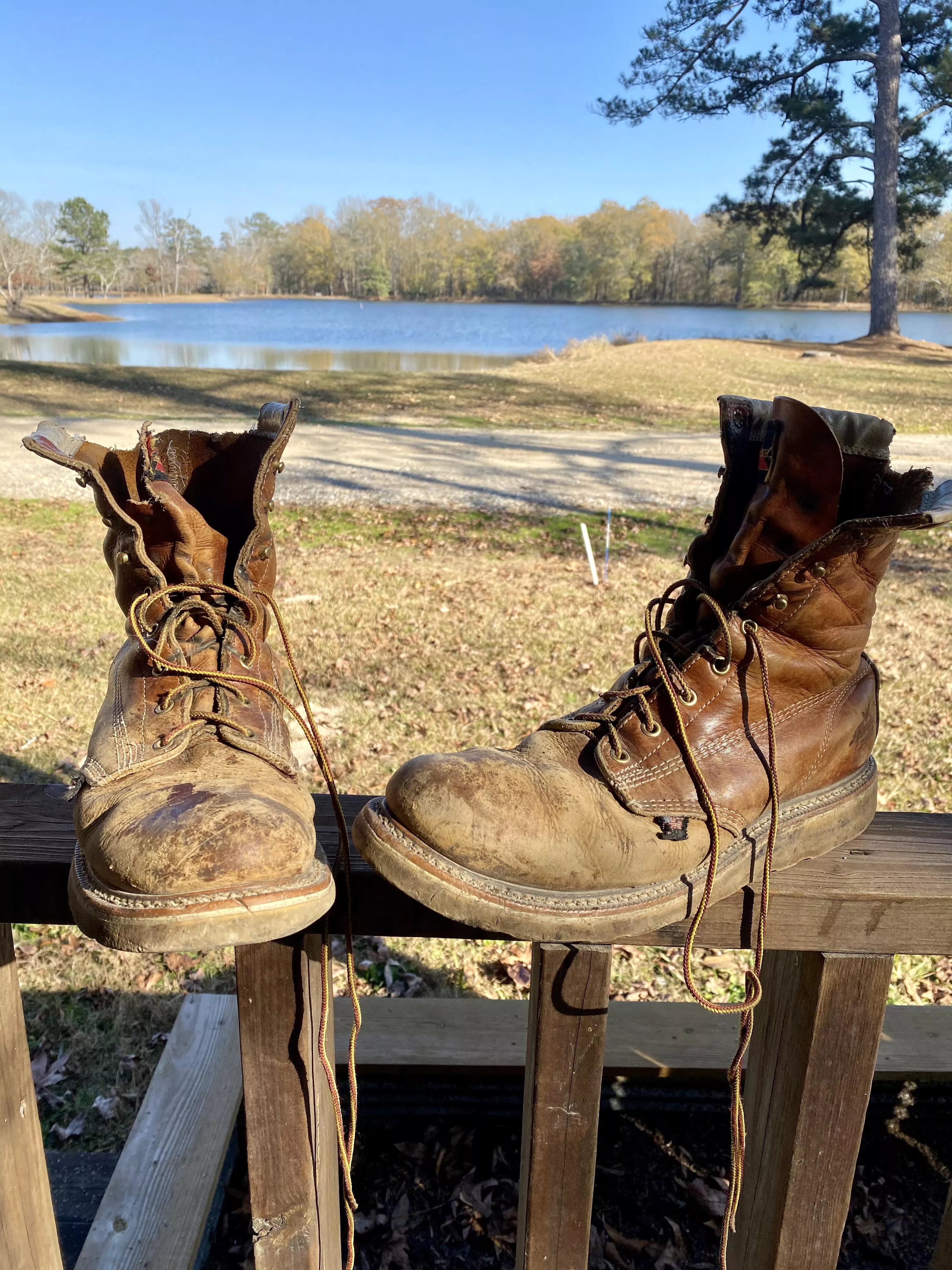 Heard y’all like thorogoods, I’ve had these for a few years. My Labrador ate the tops of them lol. posted by JEEPercreeper19