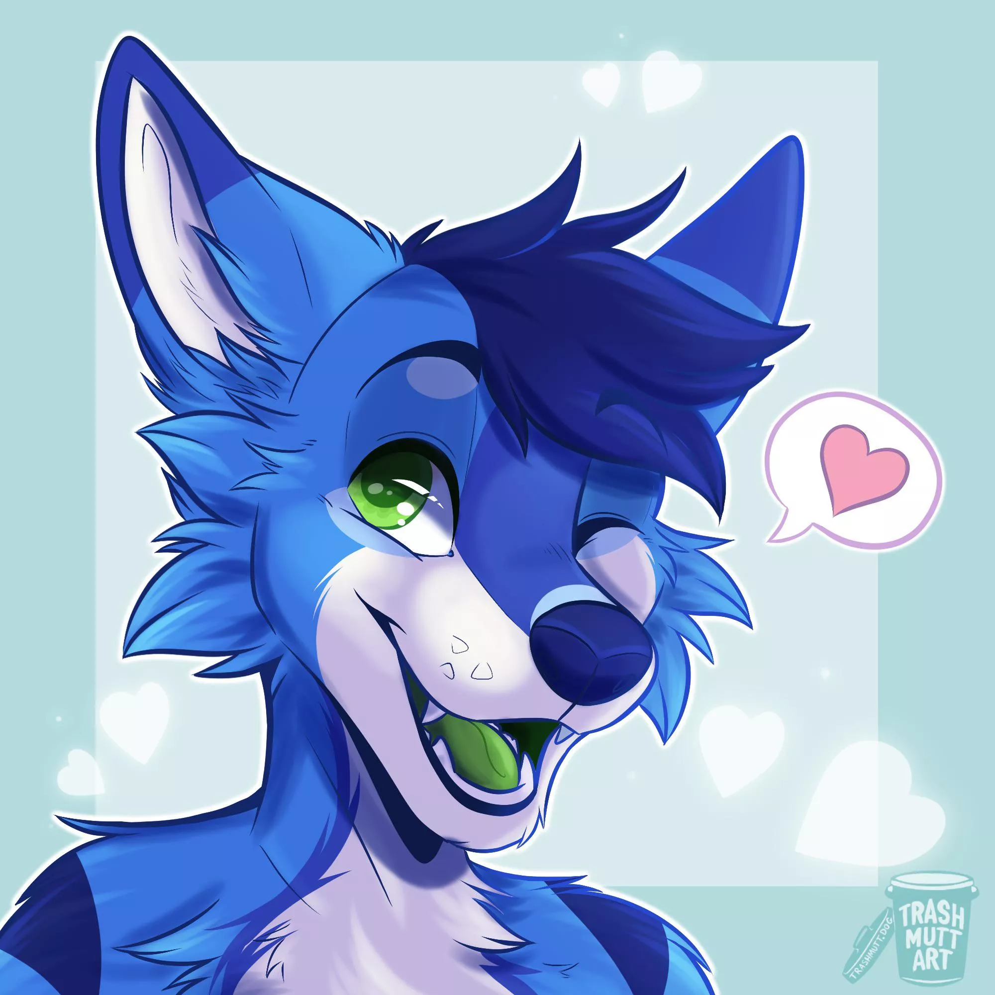 Heart Folf 🦊 (art by me - TrashmuttArt on Twitter) posted by trash-mutt