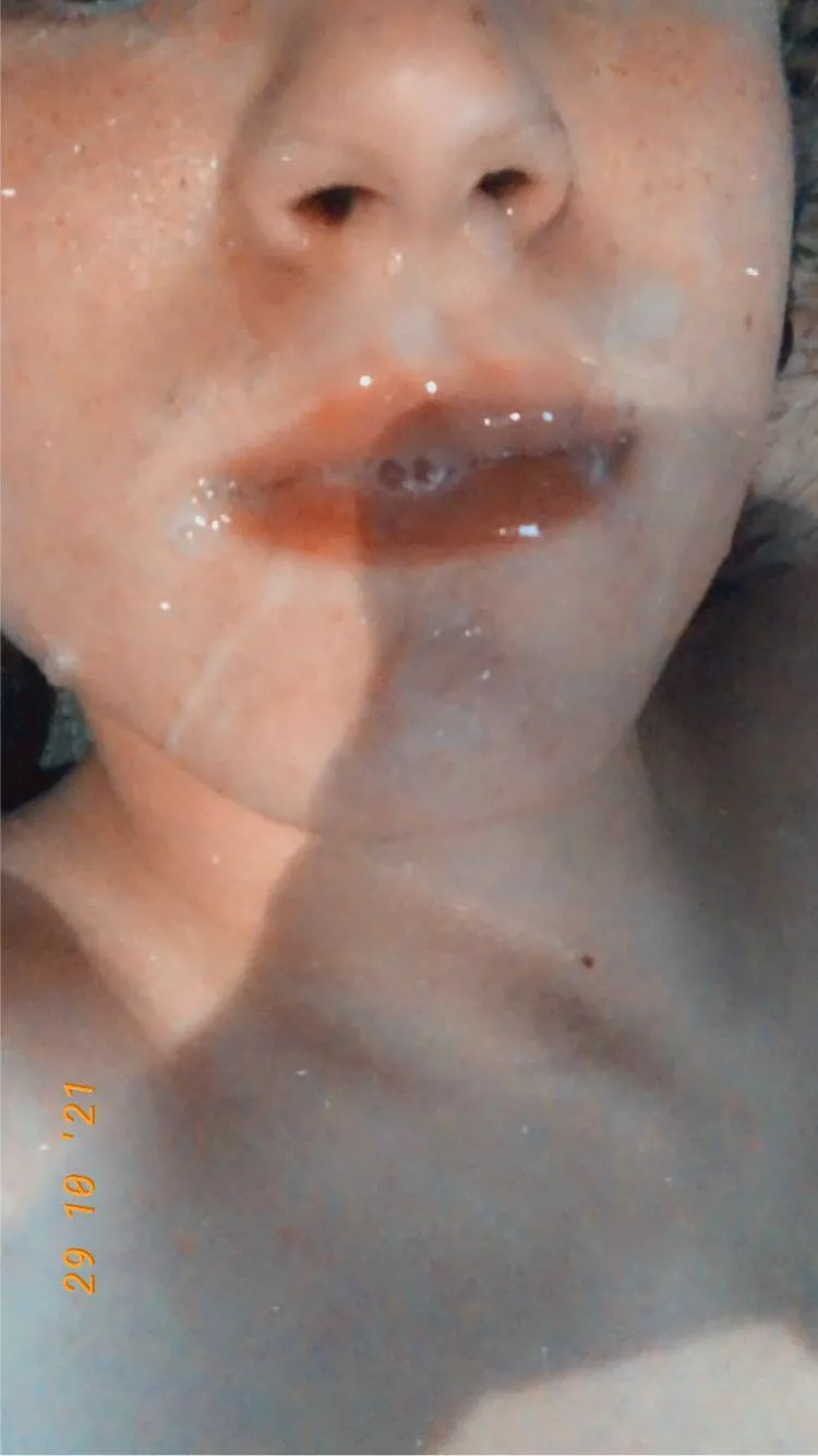 Hehe~ I did a self facial 😜😘😋 (OC) posted by Femboy-Ash