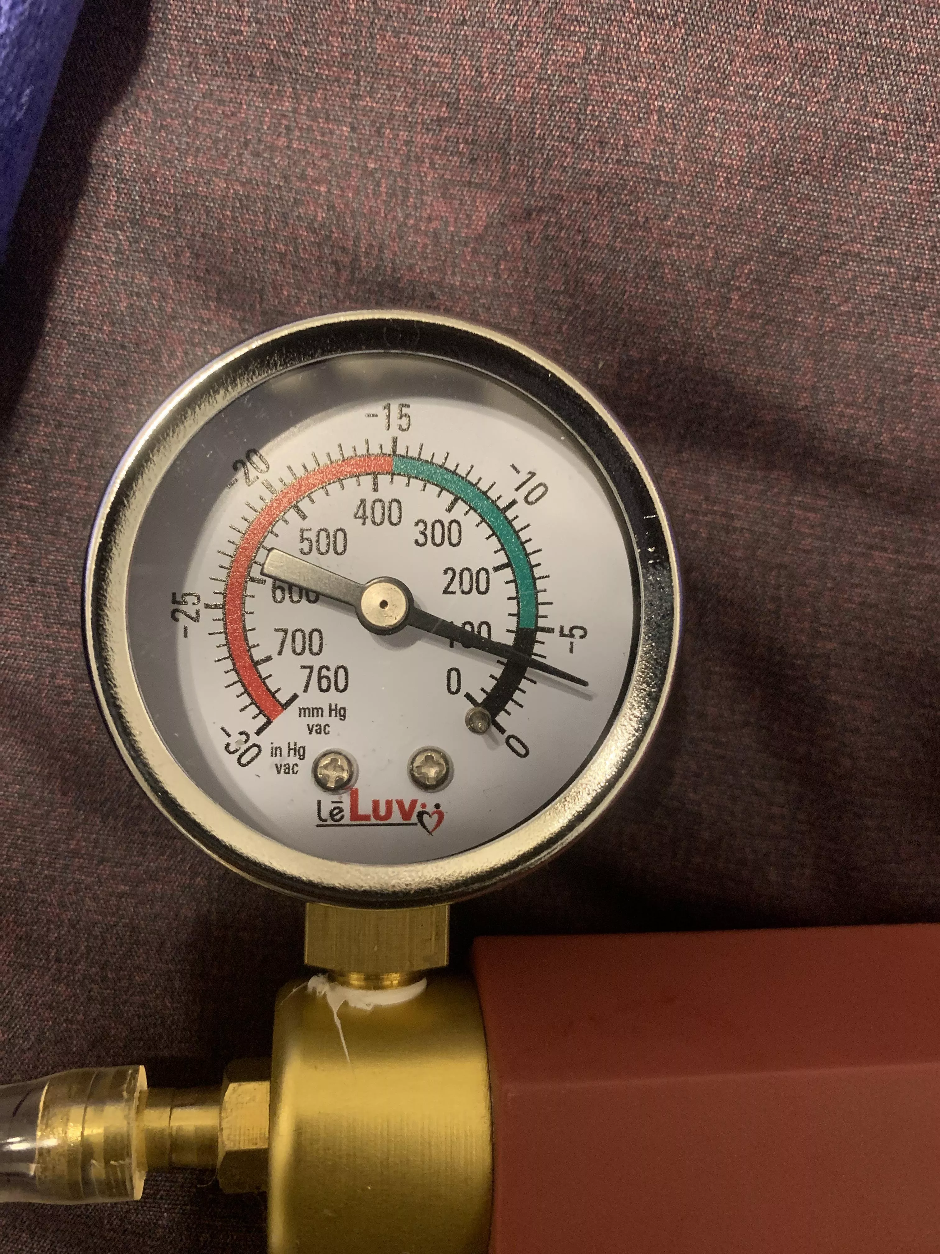 hello all, is the gauge supposed to start here or is it broke? posted by heshu47