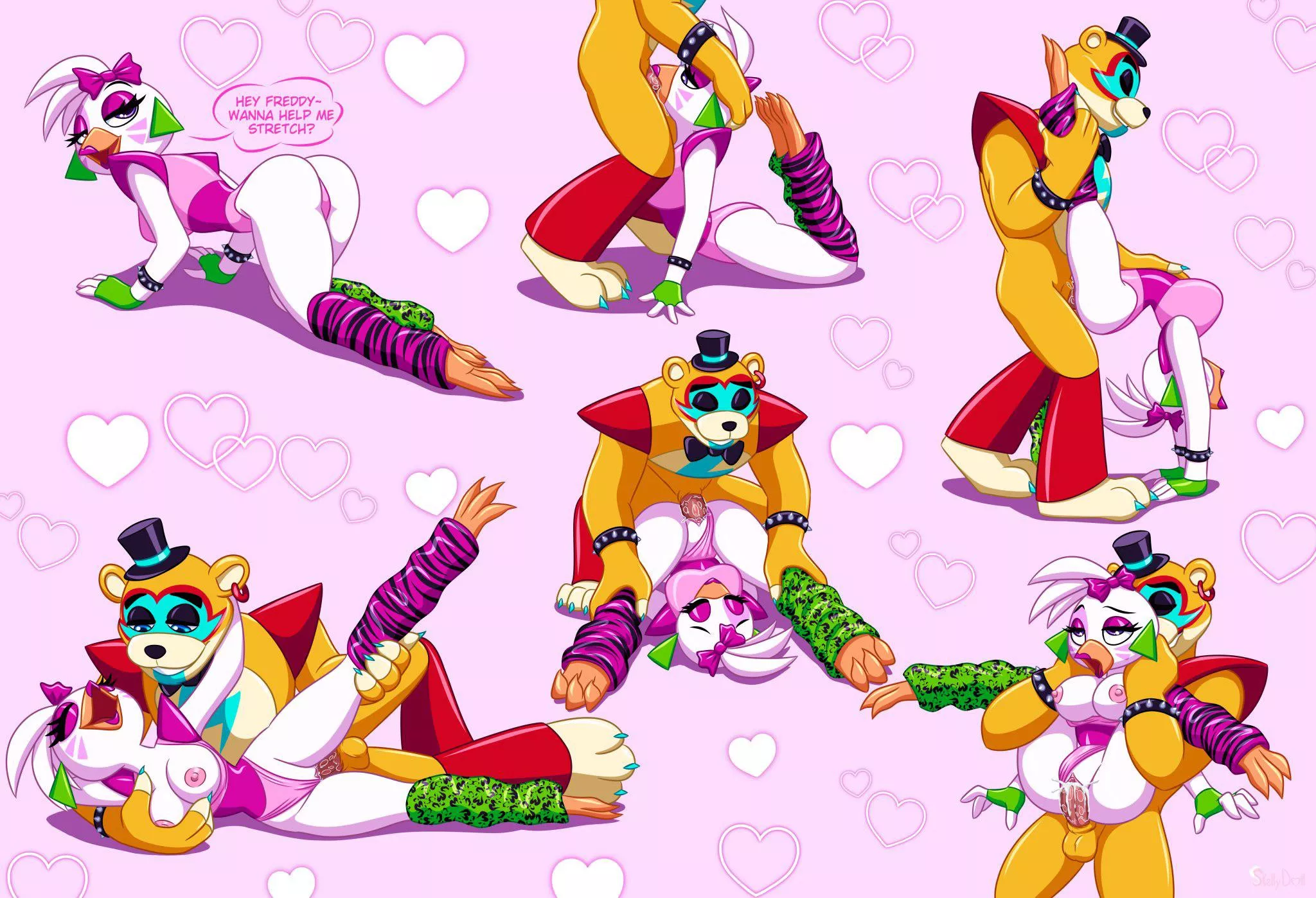 Help Chica Stretch [MF] (Skellydoll) posted by 5headedragon