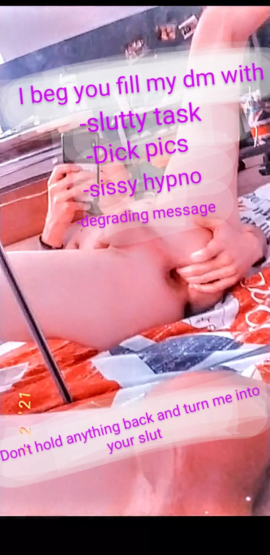 Help me i'm so horny and I'm such a pathetic sissy slut posted by sissy_cleoh