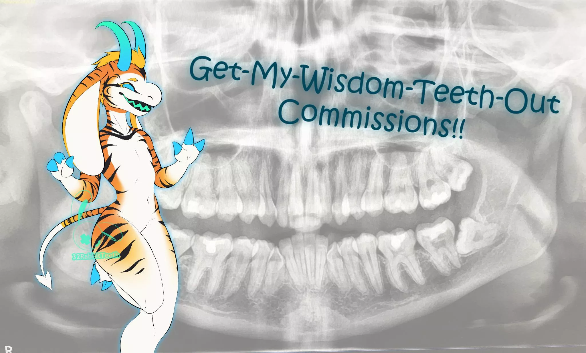 Help-get-my-wisdom-teeth-out commissions! posted by 32RabbitTeeth