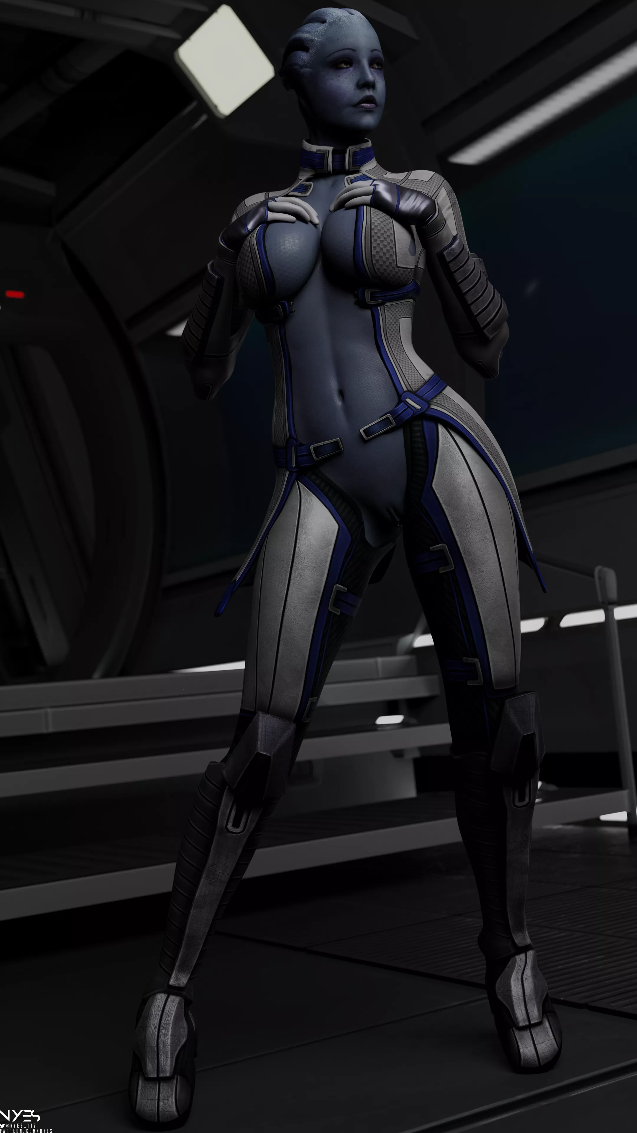 Her breasts are nice and plump. (Liara version) (Nyes) posted by Nyes117