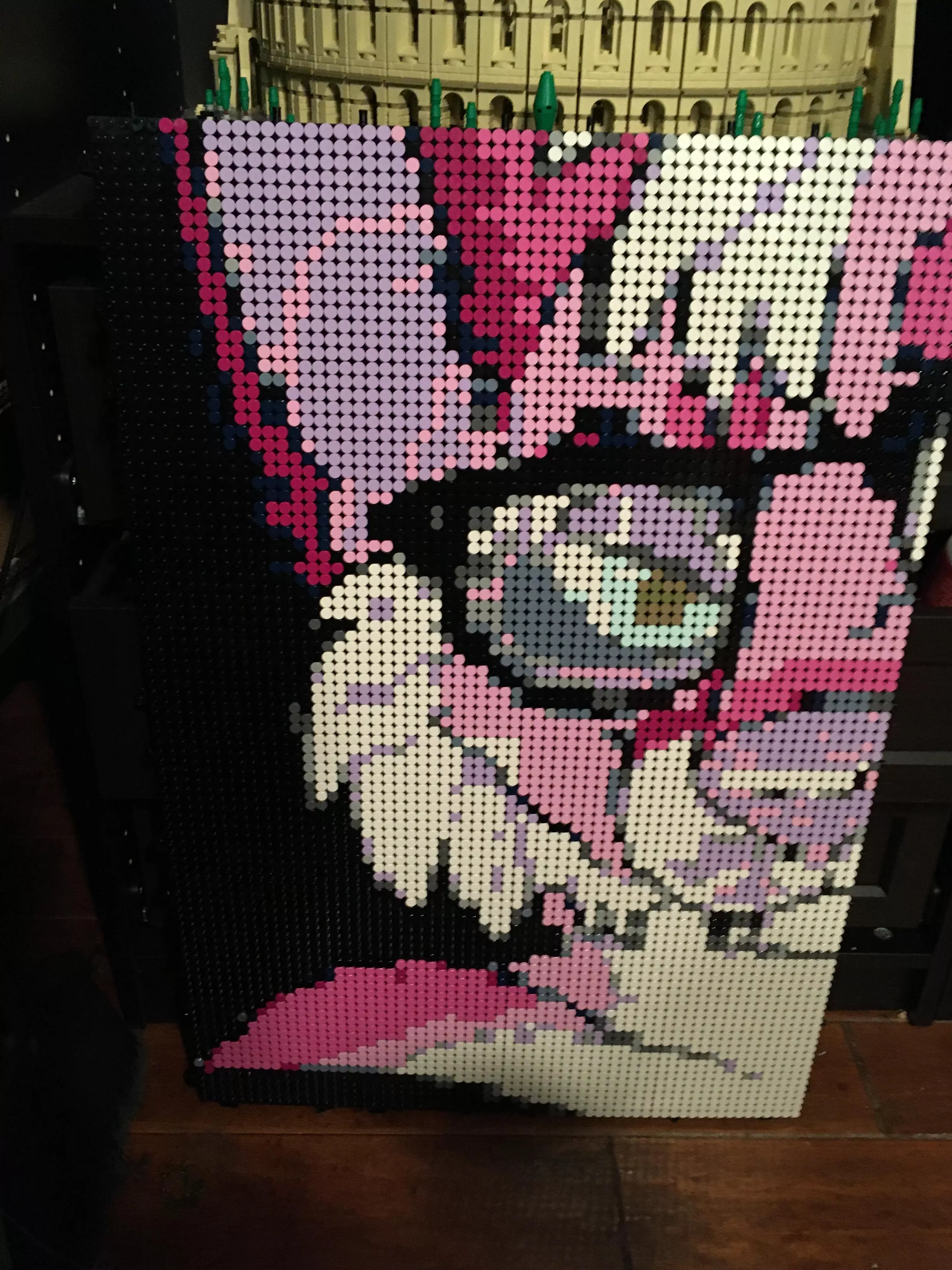 here's half of my Lego mosaic of my fursona Haven! posted by TheLastNinja65